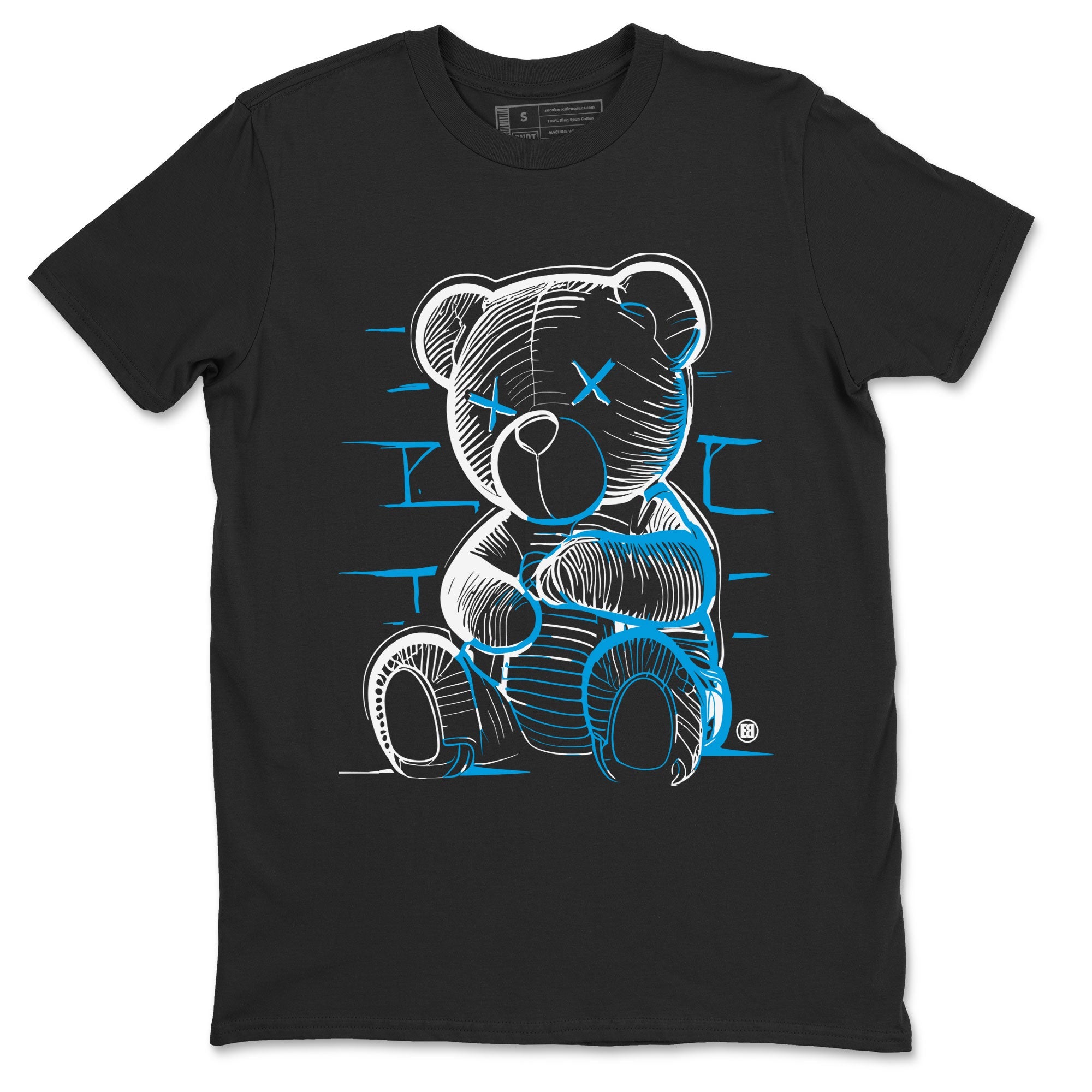 AJ9 Powder Blue shirt to match jordans Neon Bear sneaker tees Air Jordan 9 Powder Blue Drip Gear Zone unisex cotton Black 2 crew neck shirt