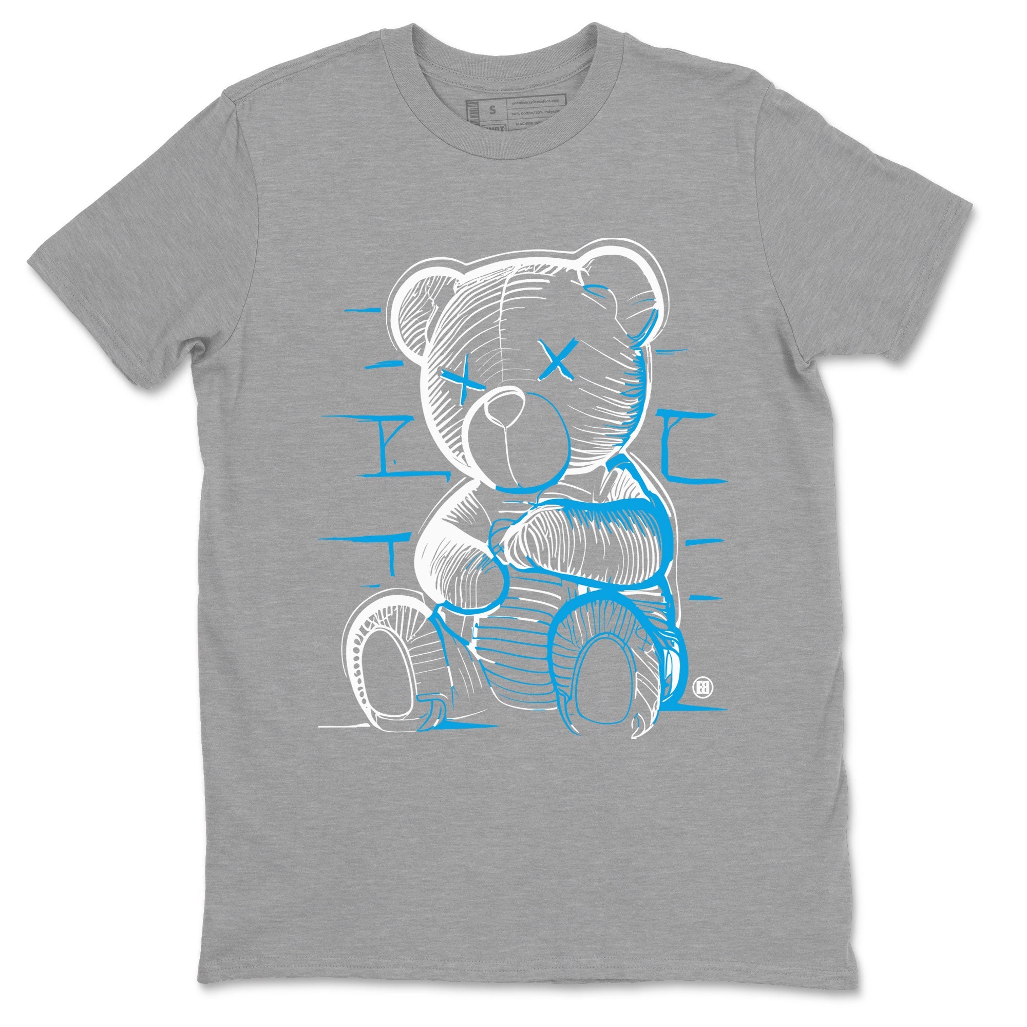 AJ9 Powder Blue shirt to match jordans Neon Bear sneaker tees Air Jordan 9 Powder Blue Drip Gear Zone unisex cotton Heather Grey 2 crew neck shirt
