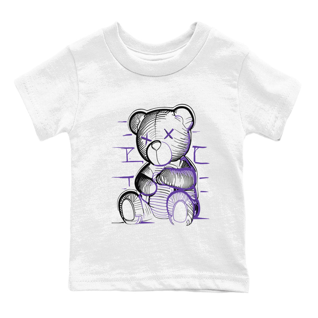 Nike SB Dunk Low Court Purple Shirt To Match Jordans Neon Bear Streetwear Fashion Dunk Low Court Purple Drip Gear Zone baby toddler White 2 cotton Shirt
