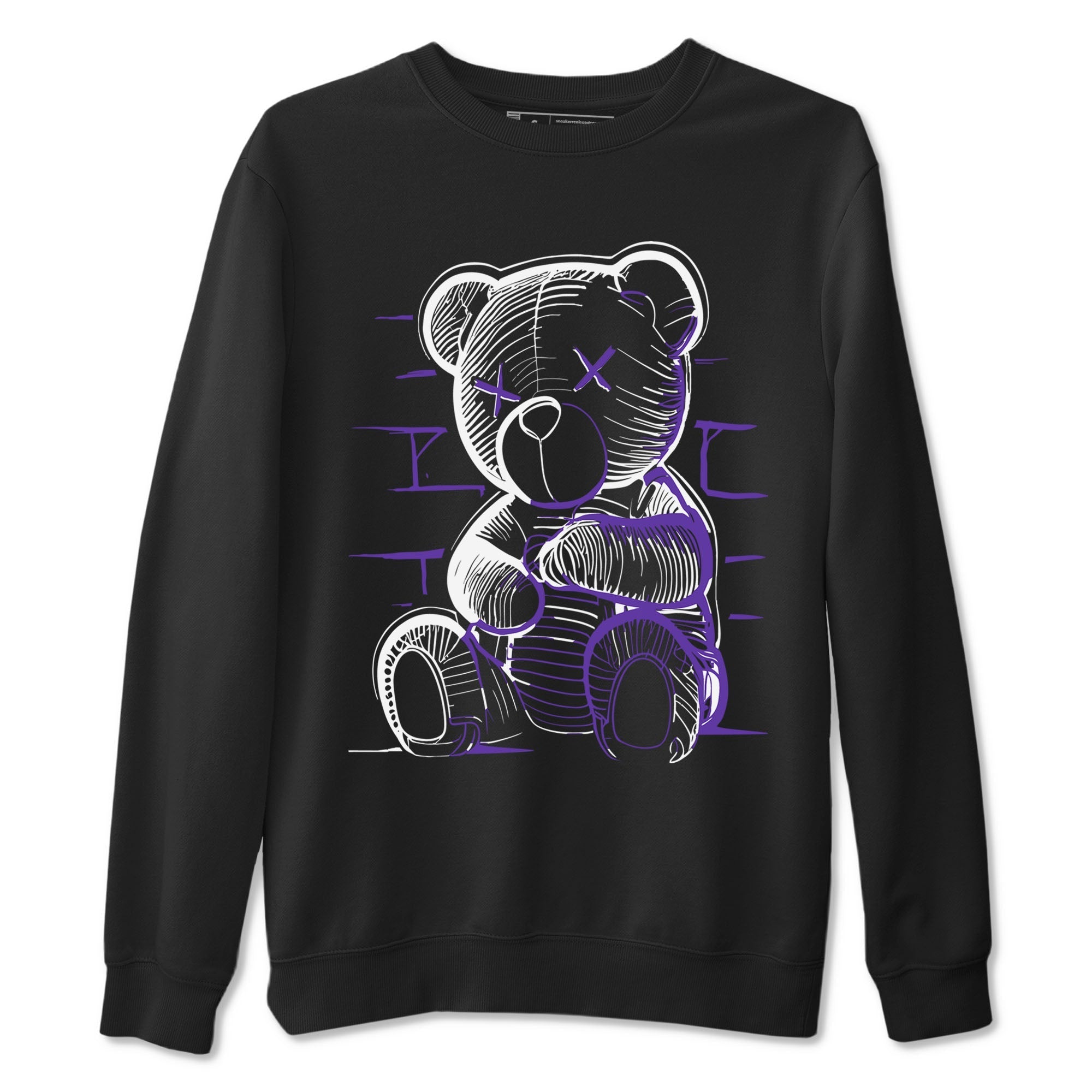 Nike SB Dunk Low Court Purple Shirt To Match Jordans Neon Bear Streetwear Fashion Dunk Low Court Purple Drip Gear Zone unisex crew neck t-shirt Black 2 crew neck shirt