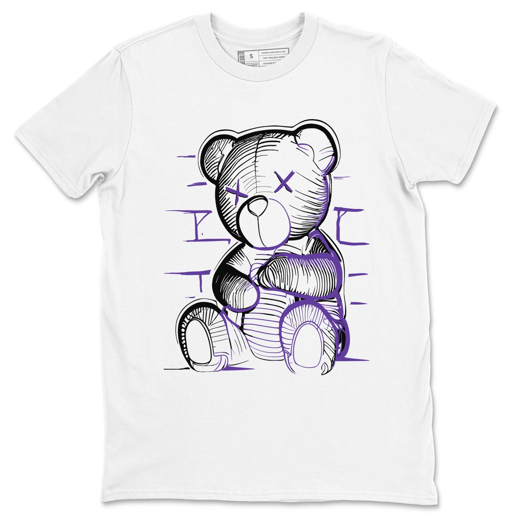 Nike SB Dunk Low Court Purple Shirt To Match Jordans Neon Bear Streetwear Fashion Dunk Low Court Purple Drip Gear Zone unisex crew neck t-shirt White 2 crew neck shirt