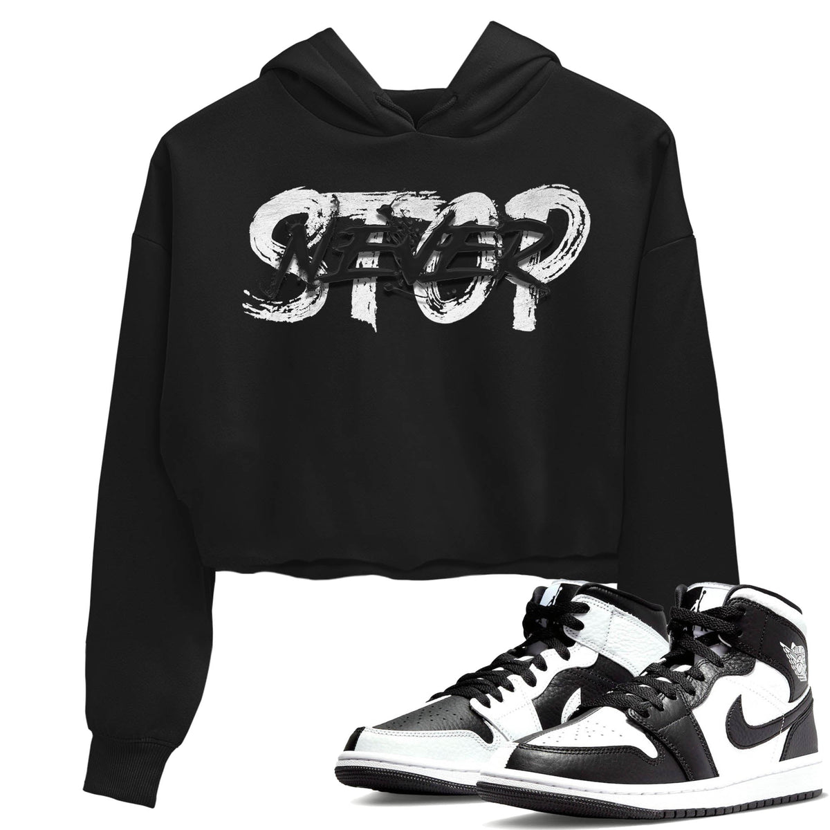 Jordan 1 Homage Sneaker Matching T-Shirt Never Stop Sneaker Tees Jordan 1 Homage Sneaker Release Tees Women's Shirts
