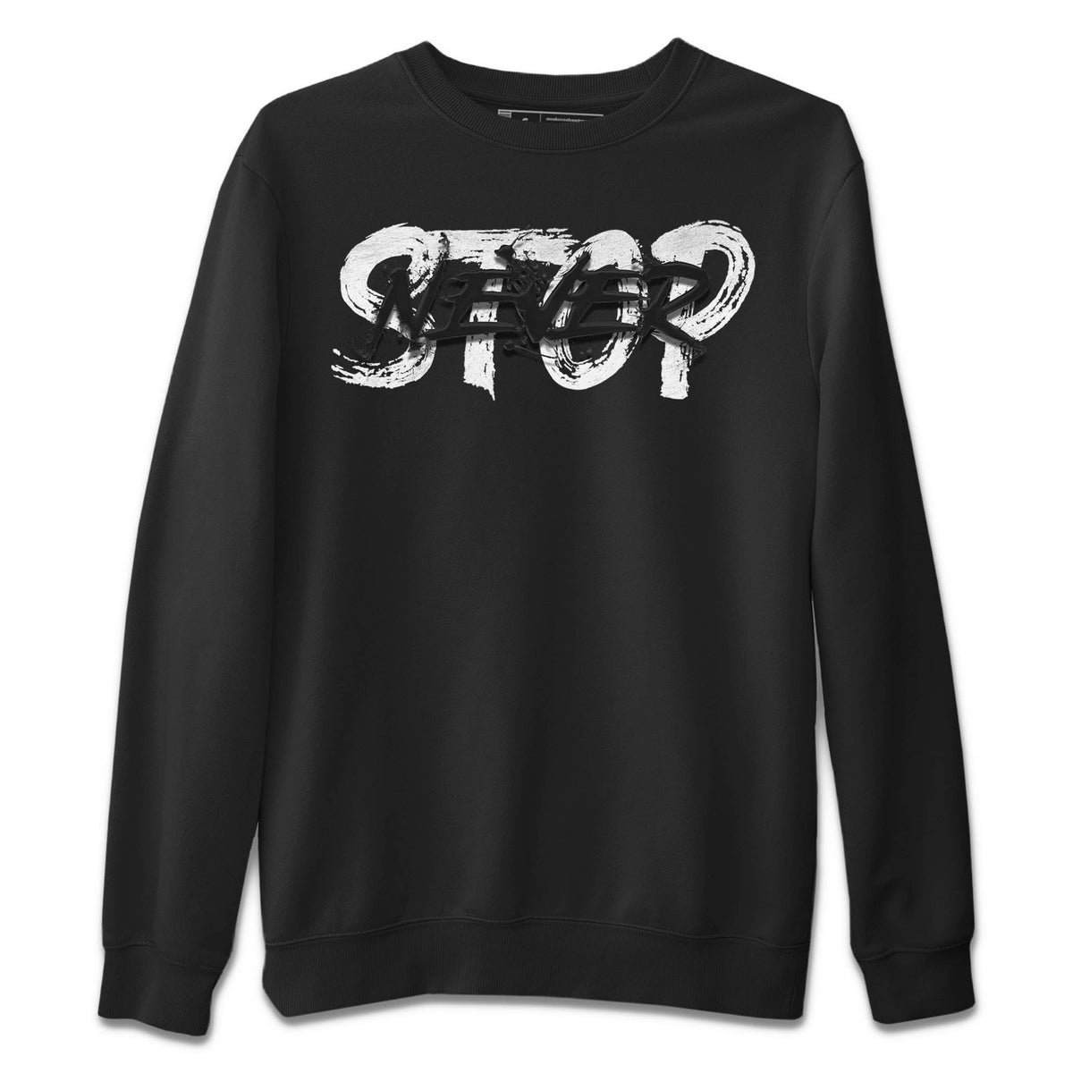 Jordan 1 Homage Sneaker Matching T-Shirt Never Stop Sneaker Tees Jordan 1 Homage Sneaker Release Tees Crew Neck Tees