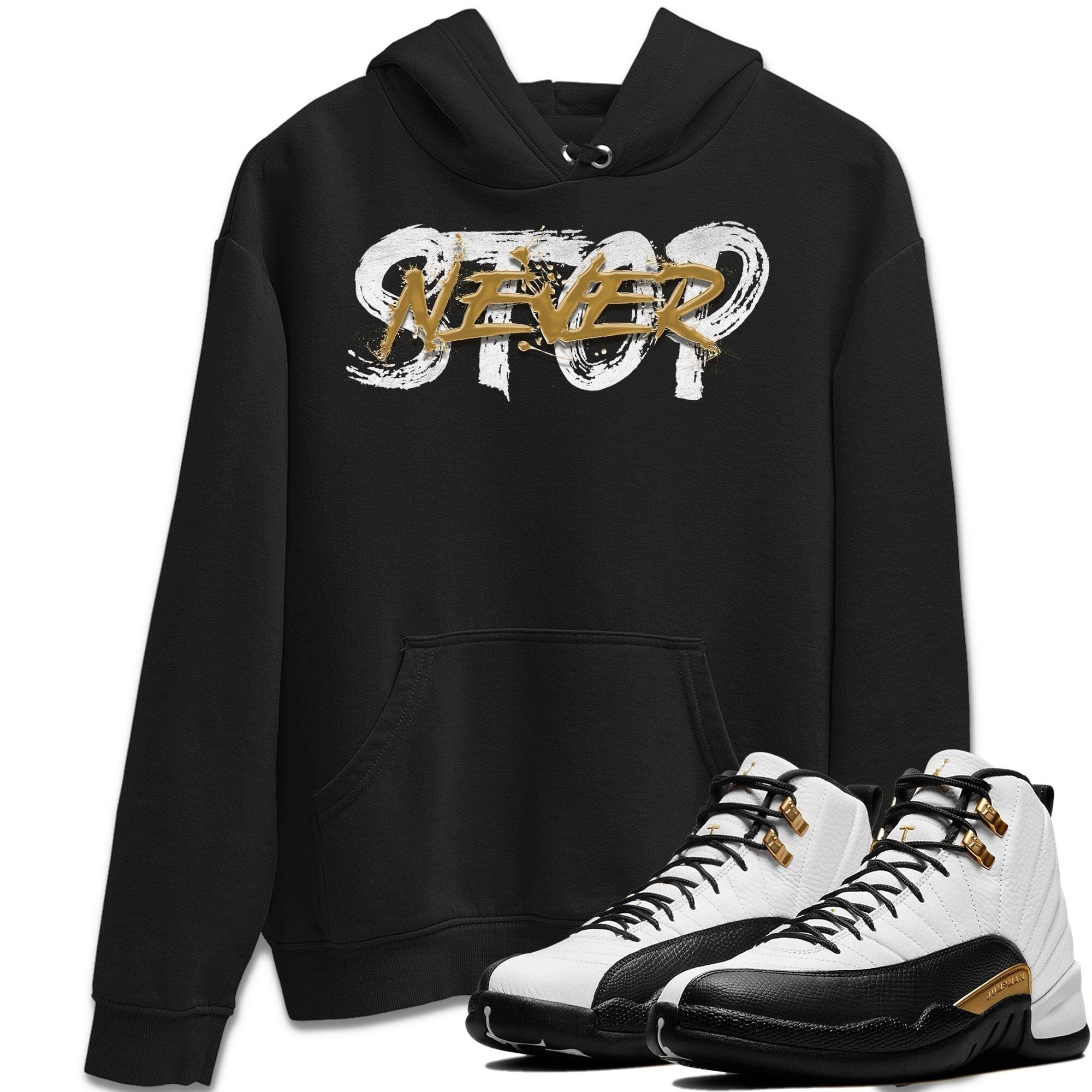 Jordan 12 Royalty Shirt To Match Jordans Never Stop Sneaker Tees Jordan 12 Royalty Drip Gear Zone Sneaker Matching Clothing Unisex Shirts