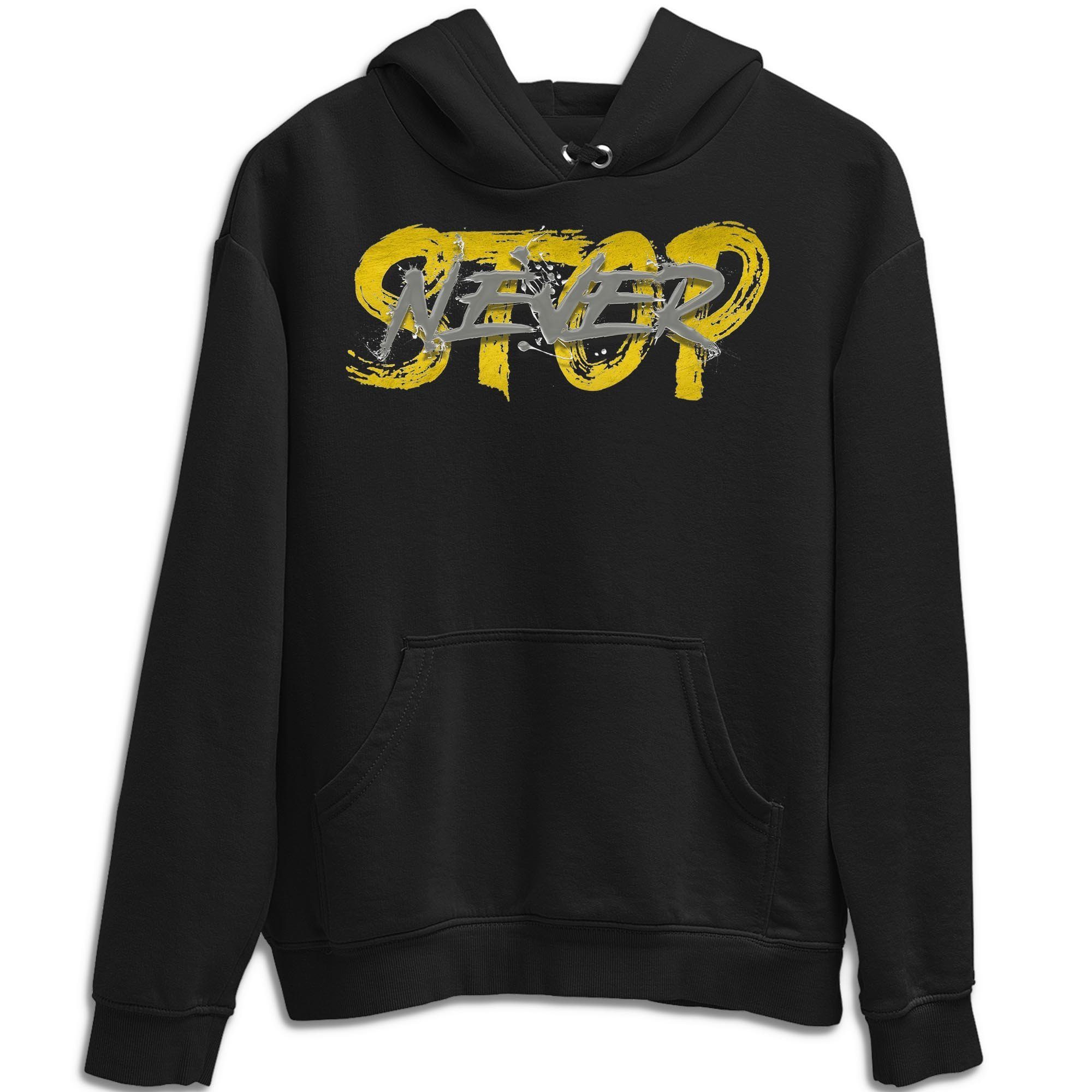 Jordan 4 Lightning Shirt To Match Jordans Never Stop Sneaker Tees Jordan 4 Lightning Drip Gear Zone Sneaker Matching Clothing Unisex Shirts