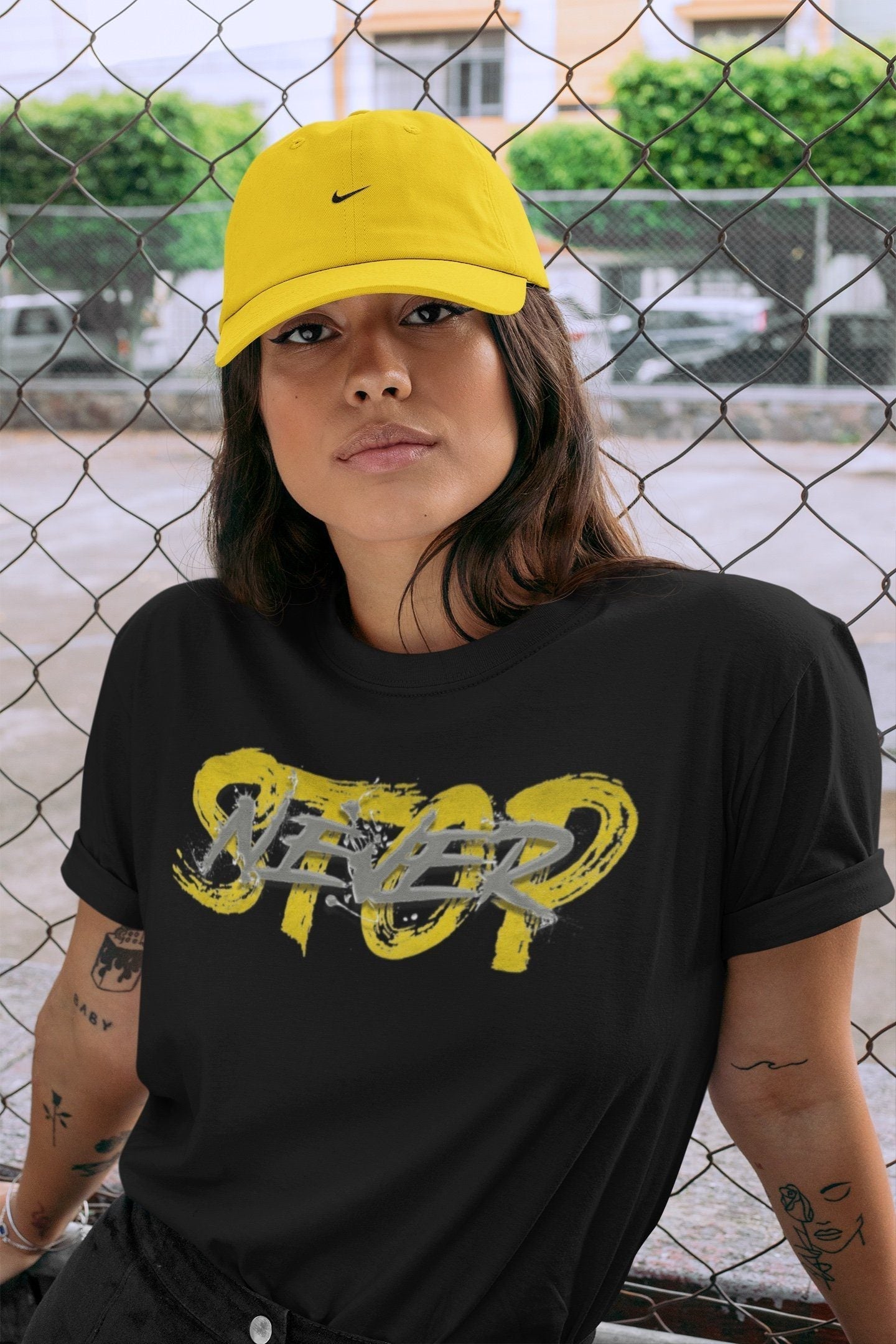 Jordan 4 Lightning Shirt To Match Jordans Never Stop Sneaker Tees Jordan 4 Lightning Drip Gear Zone Sneaker Matching Clothing Unisex Shirts