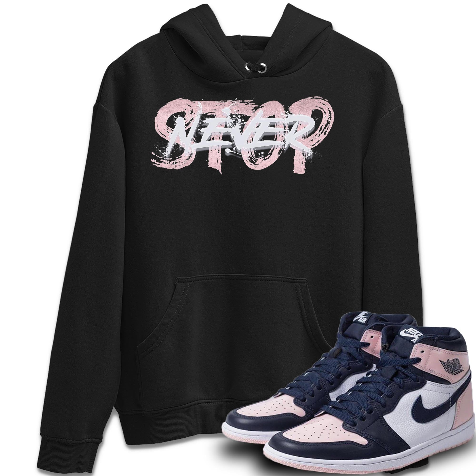 Jordan 1 Atmosphere Sneaker Match Tees Never Stop Sneaker Tees Jordan 1 Atmosphere Jordan to match sneaker T-Shirt Crew Neck Shirts