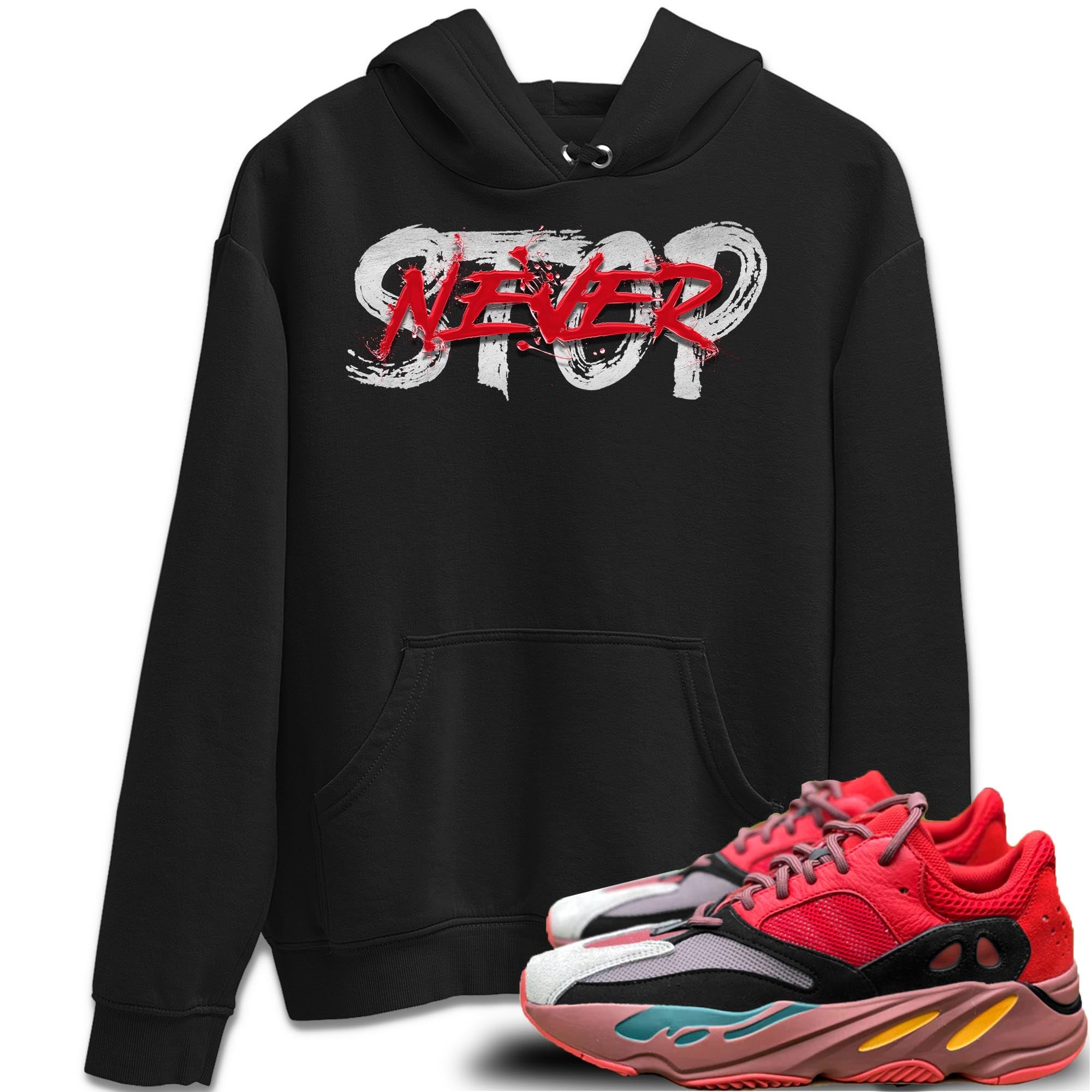 Yeezy 700 Hi-Res Red Shirt To Match Jordans Never Stop Sneaker Tees Yeezy 700 Hi-Res Red Drip Gear Zone Sneaker Matching Clothing Unisex Shirts