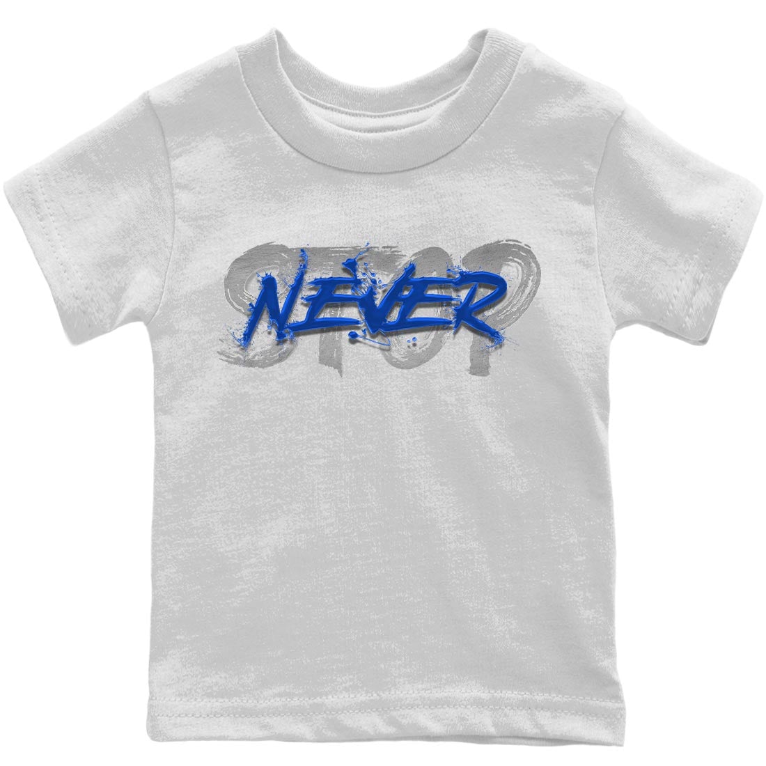 Jordan 5 Racer Blue Sneaker Matching T-Shirt Never Stop Sneaker Tees Jordan 5 Racer Blue Sneaker Release Tees Kids Shirts