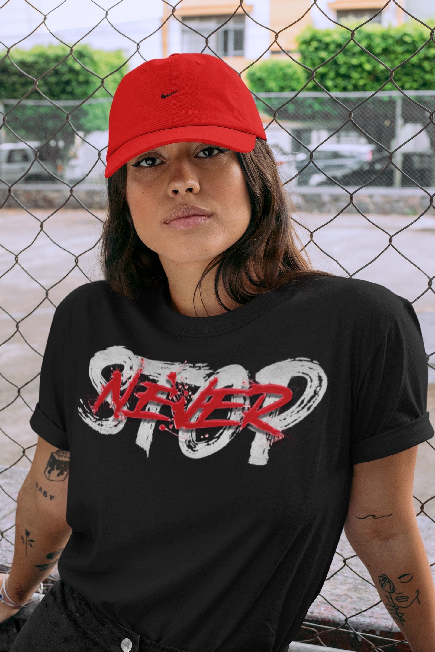 Yeezy 700 Hi-Res Red Shirt To Match Jordans Never Stop Sneaker Tees Yeezy 700 Hi-Res Red Drip Gear Zone Sneaker Matching Clothing Unisex Shirts