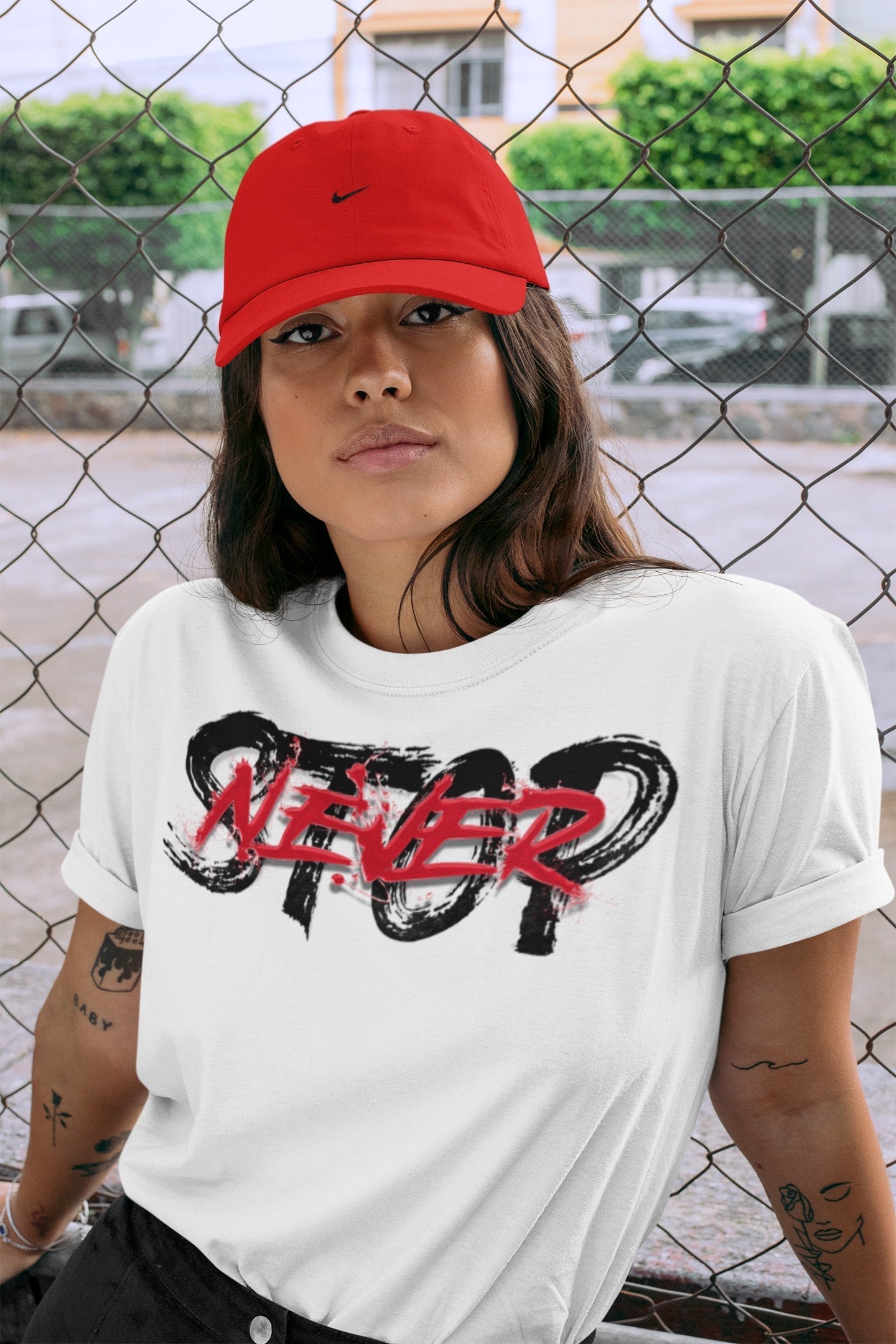 Yeezy 700 Hi-Res Red Shirt To Match Jordans Never Stop Sneaker Tees Yeezy 700 Hi-Res Red Drip Gear Zone Sneaker Matching Clothing Unisex Shirts