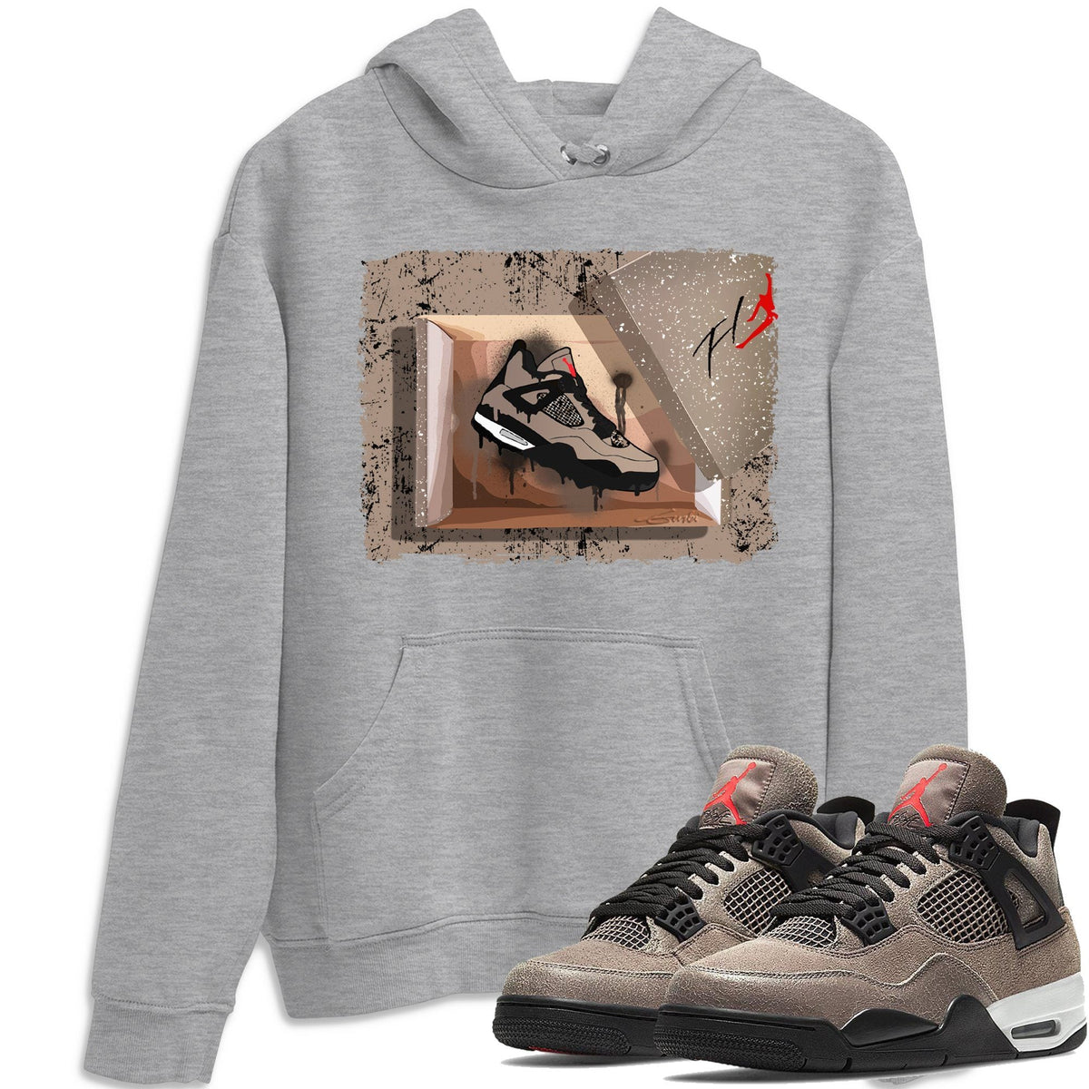 Jordan 4 Taupe Haze Shirt To Match Jordans New Kicks Sneaker Tees Jordan 4 Taupe Haze Drip Gear Zone Sneaker Matching Clothing Unisex Shirts