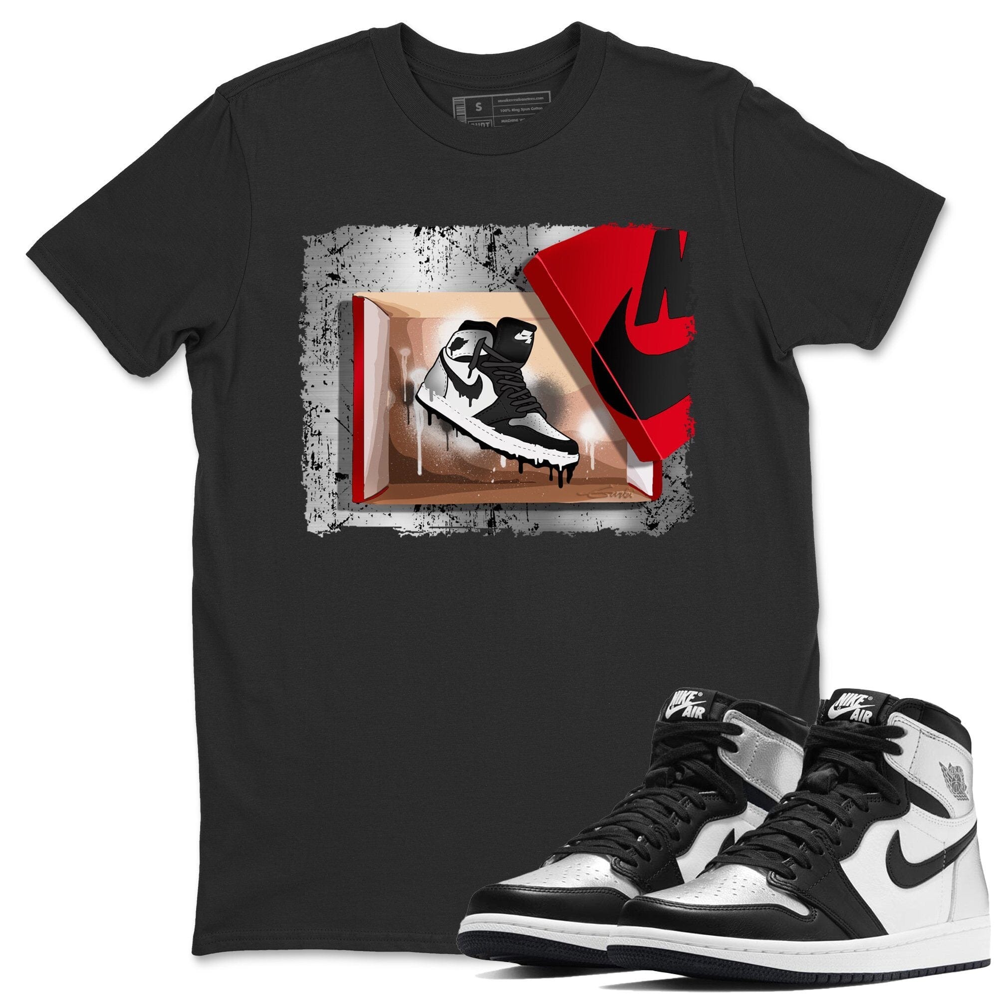 Jordan 1 Silver Toe Shirt To Match Jordans New Kicks Sneaker Tees Jordan 1 Silver Toe Drip Gear Zone Sneaker Matching Clothing Unisex Shirts