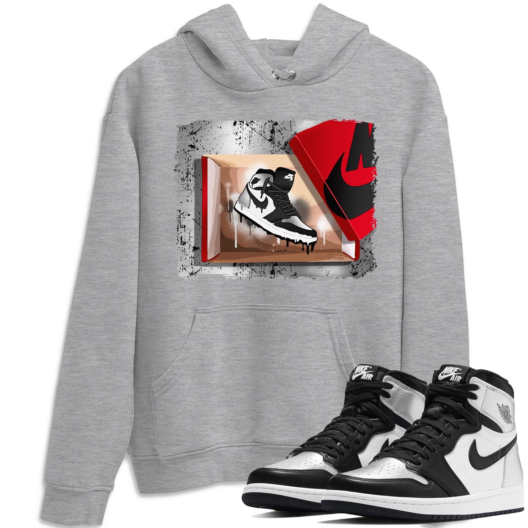 Jordan 1 Silver Toe Shirt To Match Jordans New Kicks Sneaker Tees Jordan 1 Silver Toe Drip Gear Zone Sneaker Matching Clothing Unisex Shirts