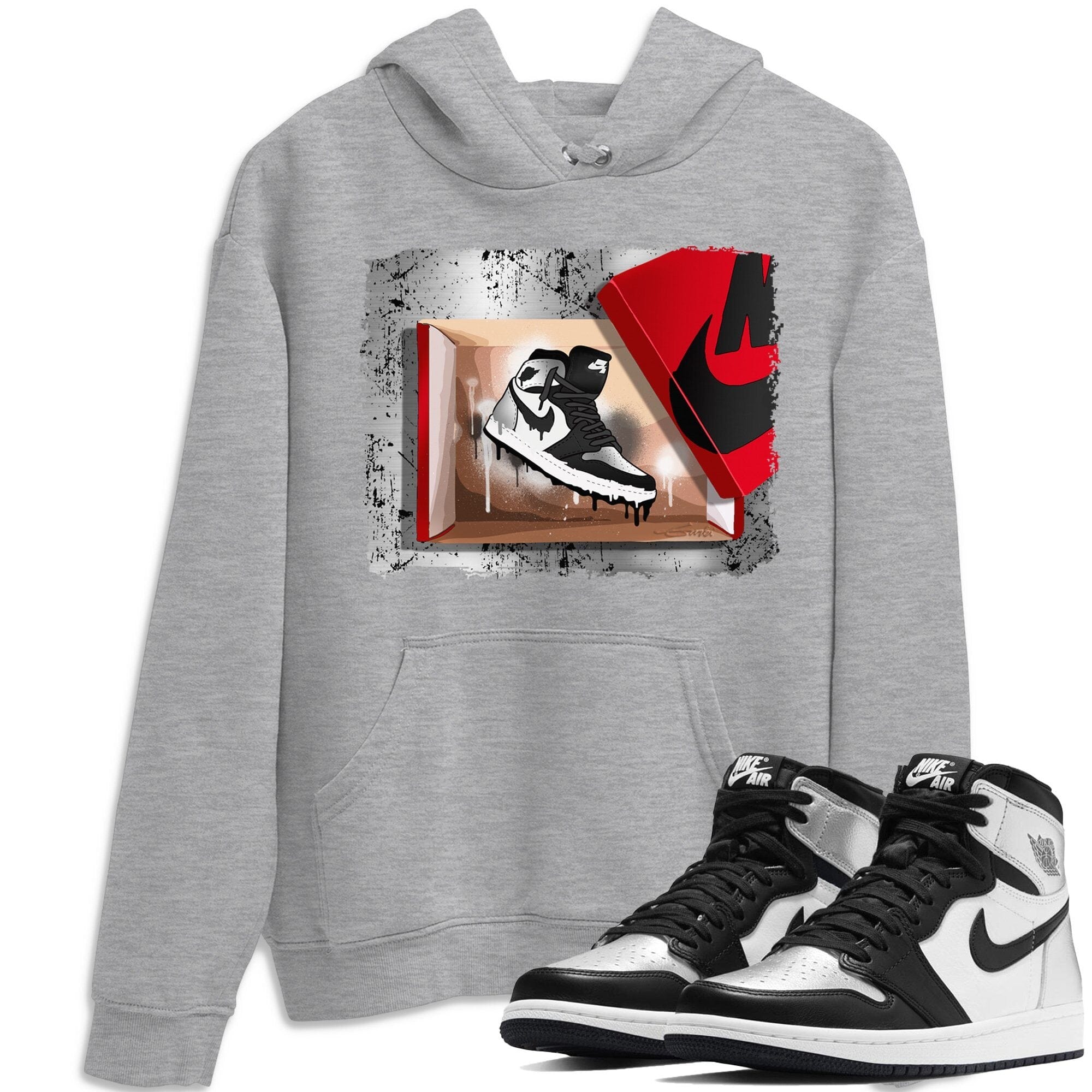 Jordan 1 Silver Toe Shirt To Match Jordans New Kicks Sneaker Tees Jordan 1 Silver Toe Drip Gear Zone Sneaker Matching Clothing Unisex Shirts