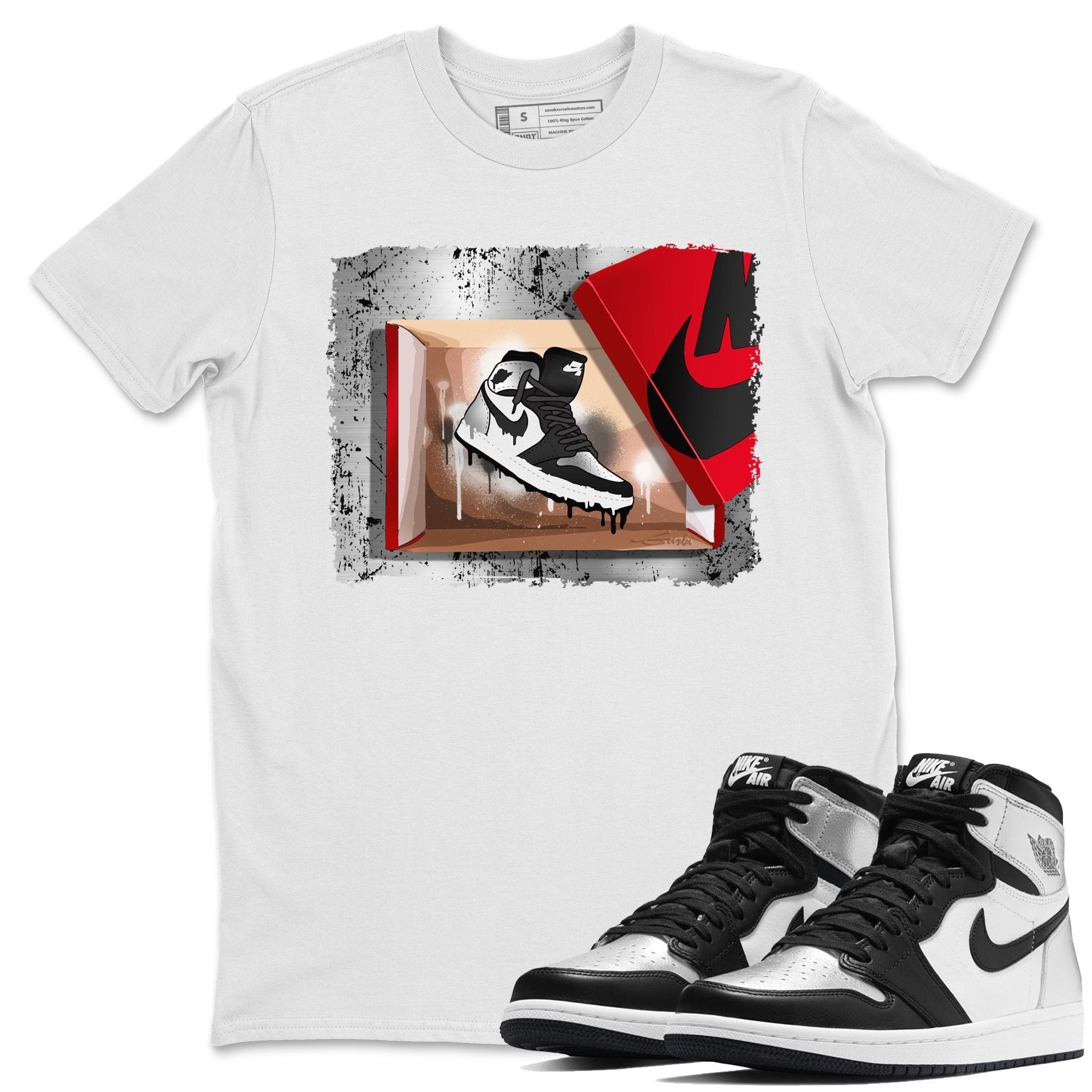 Jordan 1 Silver Toe Shirt To Match Jordans New Kicks Sneaker Tees Jordan 1 Silver Toe Drip Gear Zone Sneaker Matching Clothing Unisex Shirts