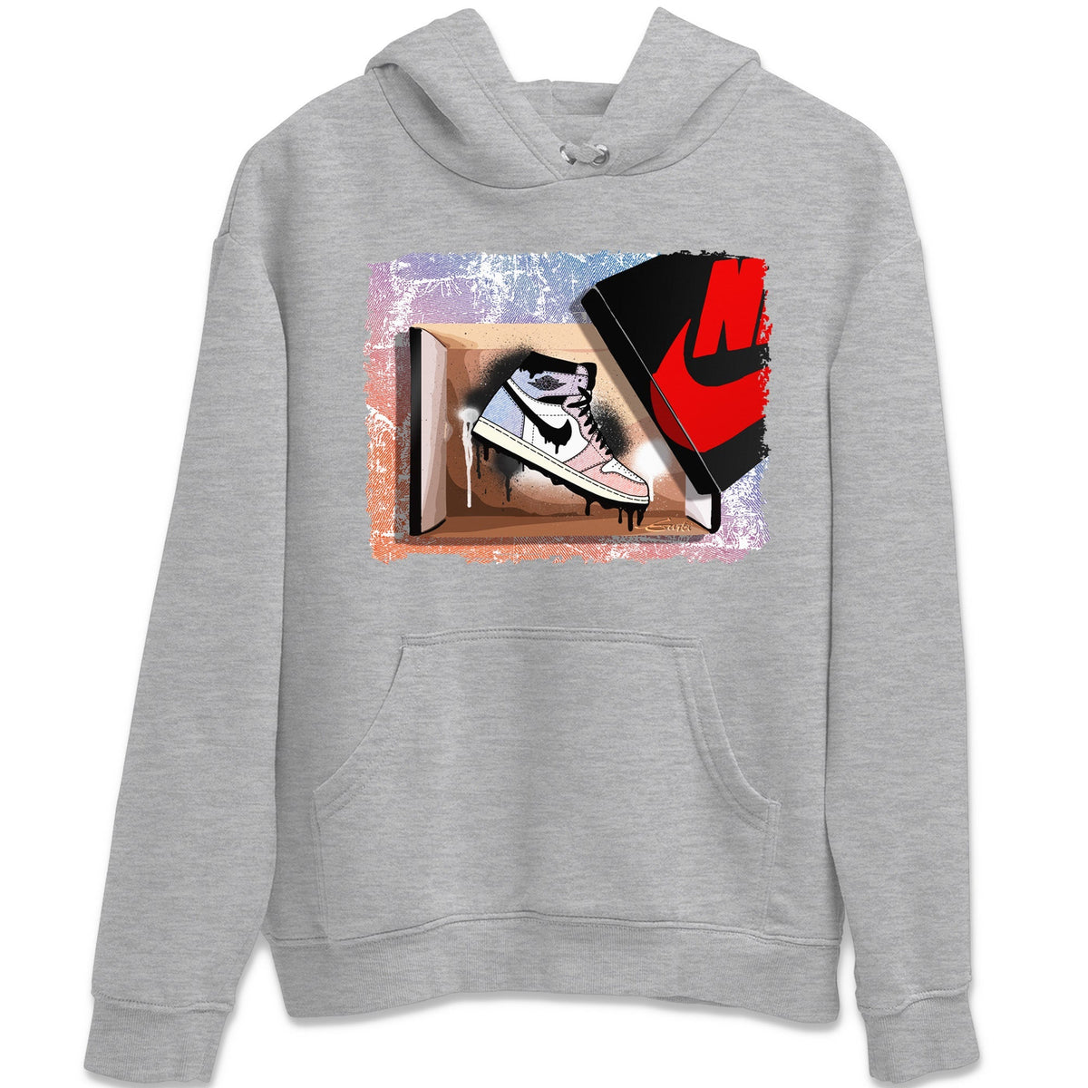 Air Jordan 1 Skyline Shirt To Match Jordans New Kicks Sneaker Tees Air Jordan 1 High OG Skyline Drip Gear Zone Sneaker Matching Clothing Unisex Shirts Heather Grey 2