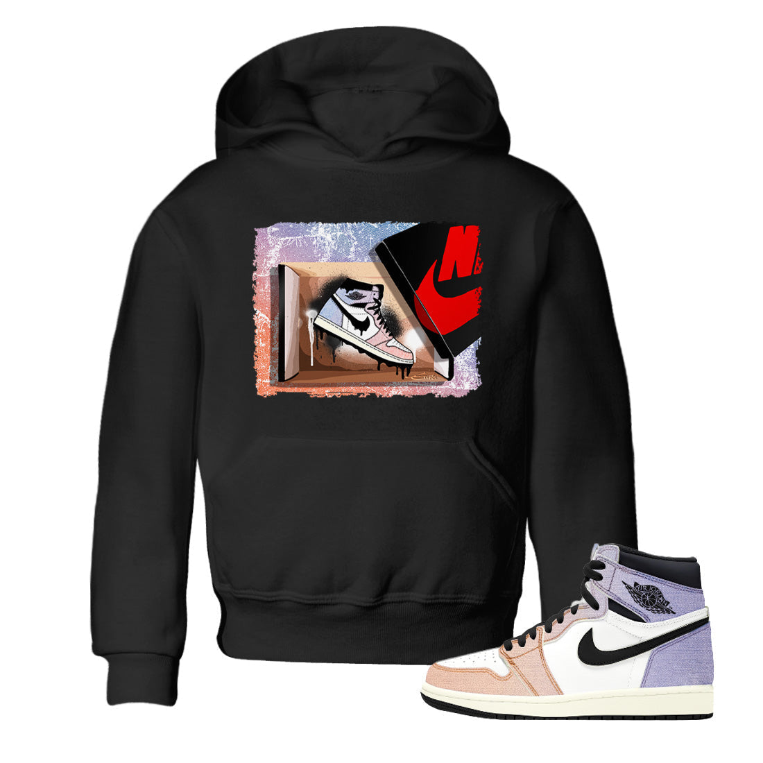 Air Jordan 1 Skyline New Kicks Baby and Kids Sneaker Tees Air Jordan 1 High OG Skyline Kids Sneaker Tees Washing and Care Tip