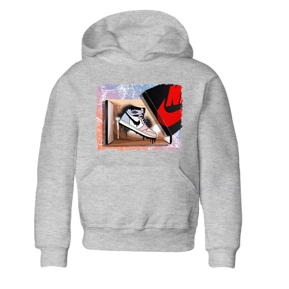 Air Jordan 1 Skyline Shirt To Match Jordans New Kicks Sneaker Tees Air Jordan 1 High OG Skyline Drip Gear Zone Sneaker Matching Clothing Kids Shirts Heather Grey 2