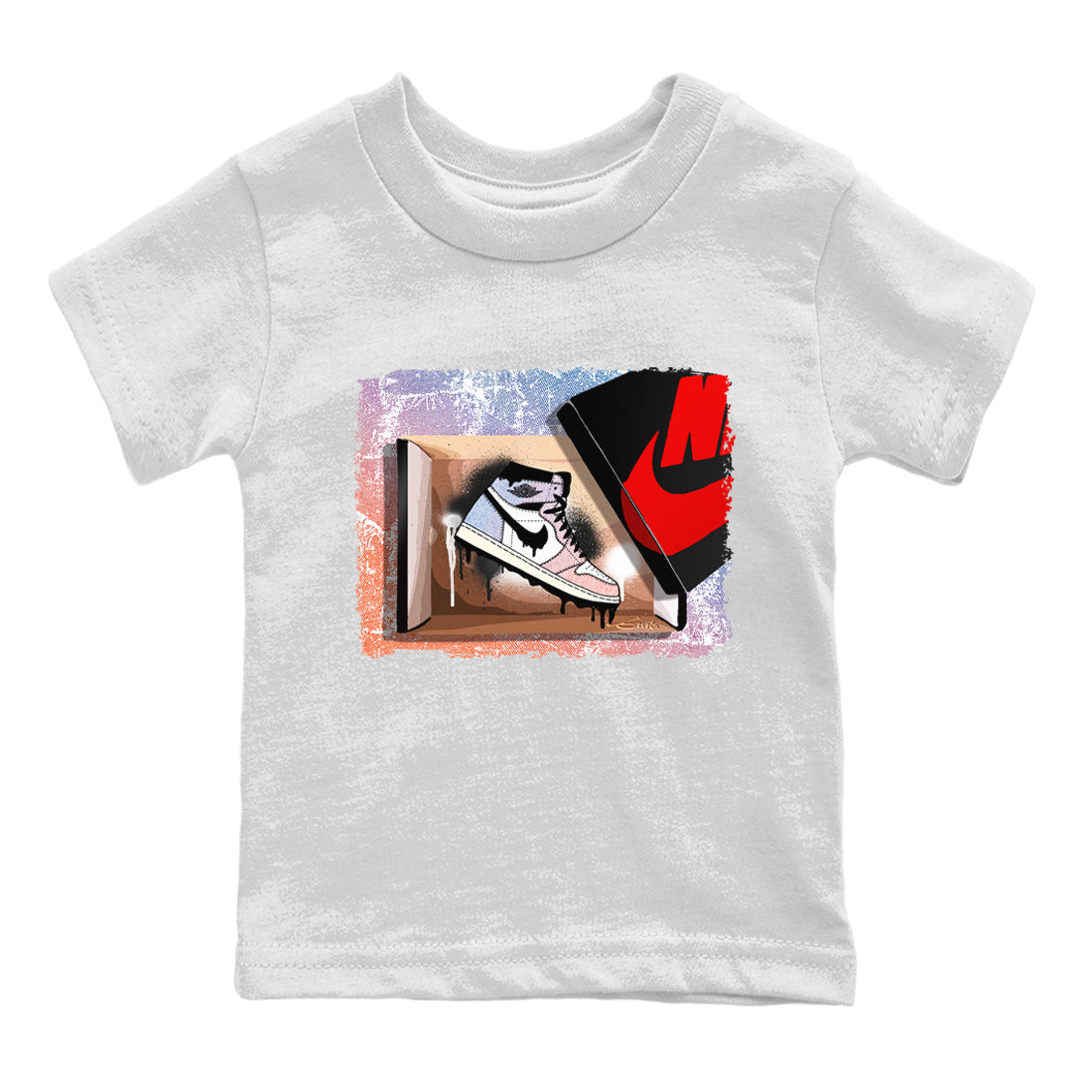 Air Jordan 1 Skyline Shirt To Match Jordans New Kicks Sneaker Tees Air Jordan 1 High OG Skyline Drip Gear Zone Sneaker Matching Clothing Kids Shirts White 2