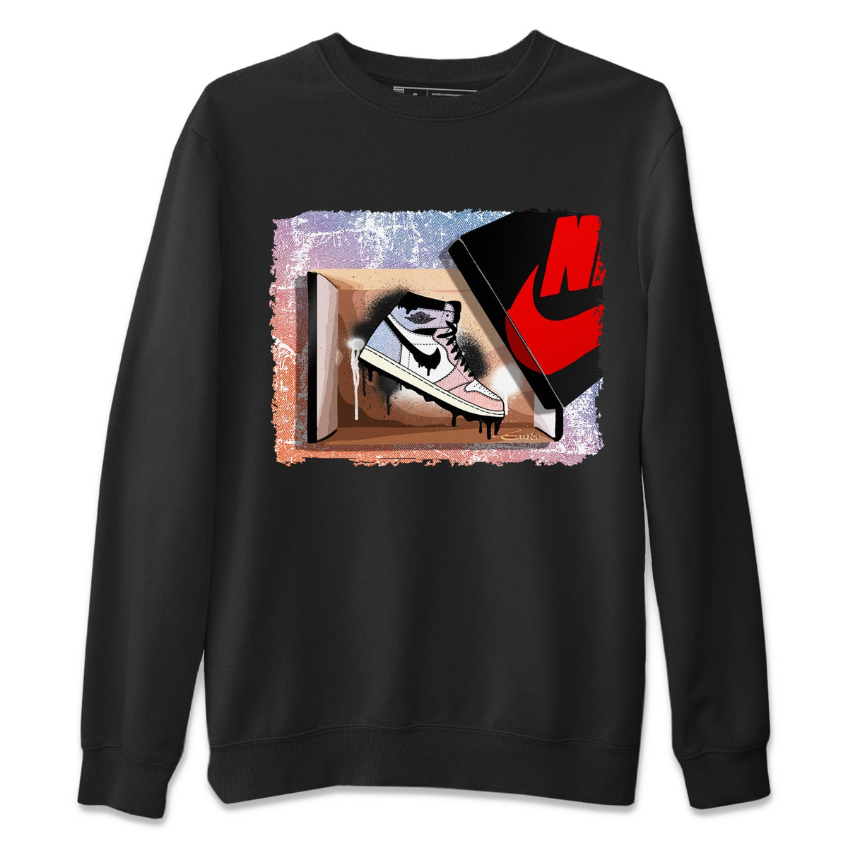 Air Jordan 1 Skyline Shirt To Match Jordans New Kicks Sneaker Tees Air Jordan 1 High OG Skyline Drip Gear Zone Sneaker Matching Clothing Unisex Shirts Black 2