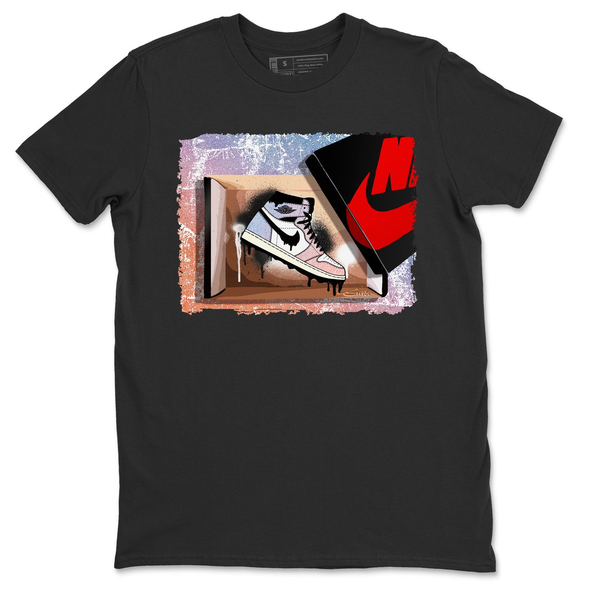 Air Jordan 1 Skyline Shirt To Match Jordans New Kicks Sneaker Tees Air Jordan 1 High OG Skyline Drip Gear Zone Sneaker Matching Clothing Unisex Shirts Black 2