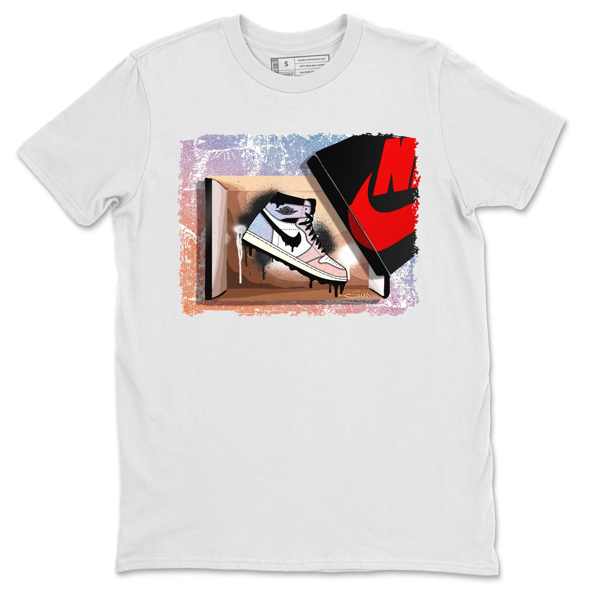 Air Jordan 1 Skyline Shirt To Match Jordans New Kicks Sneaker Tees Air Jordan 1 High OG Skyline Drip Gear Zone Sneaker Matching Clothing Unisex Shirts White 2