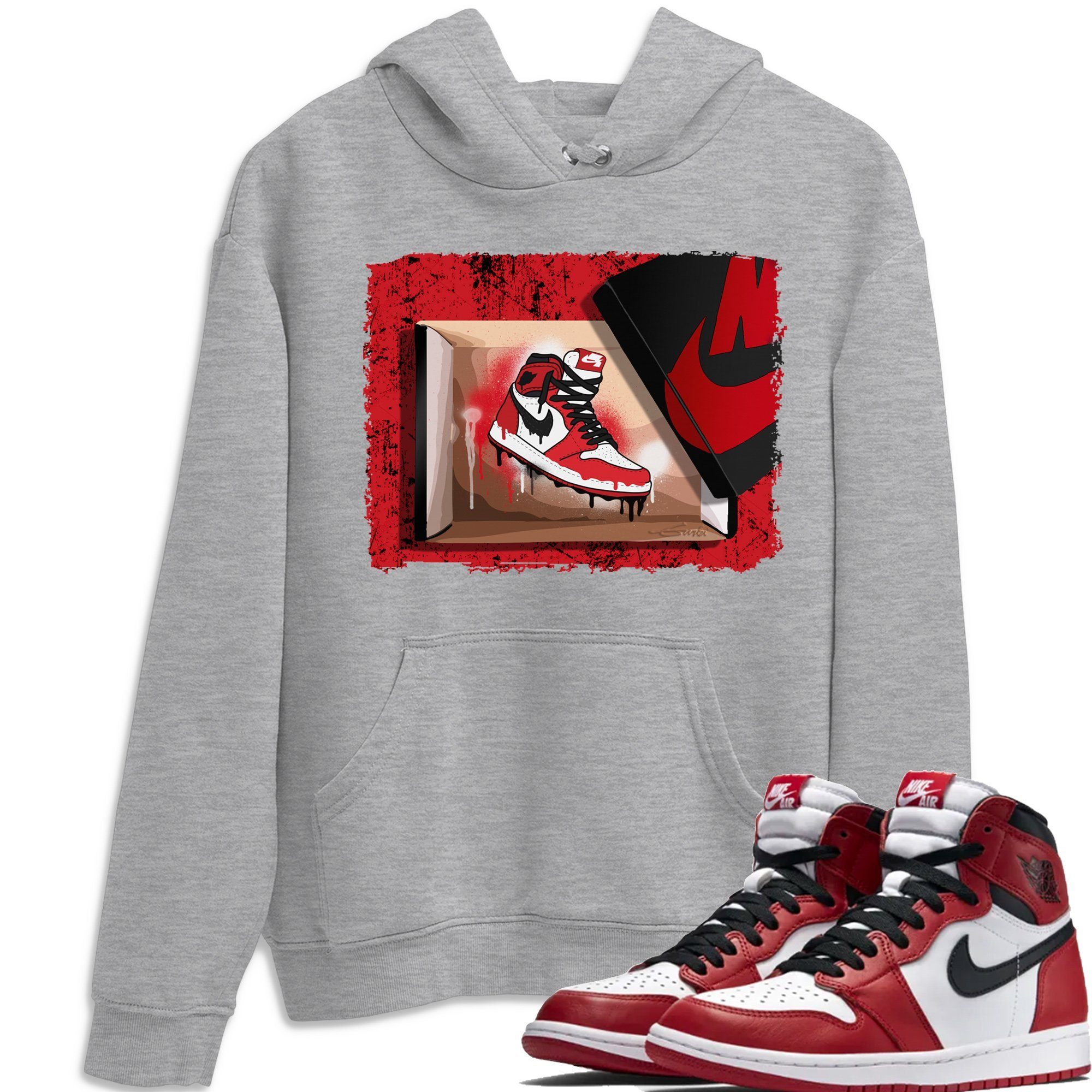 Jordan 1 Varsity Red Shirt To Match Jordans New Kicks Sneaker Tees Jordan 1 Varsity Red Drip Gear Zone Sneaker Matching Clothing Unisex Shirts