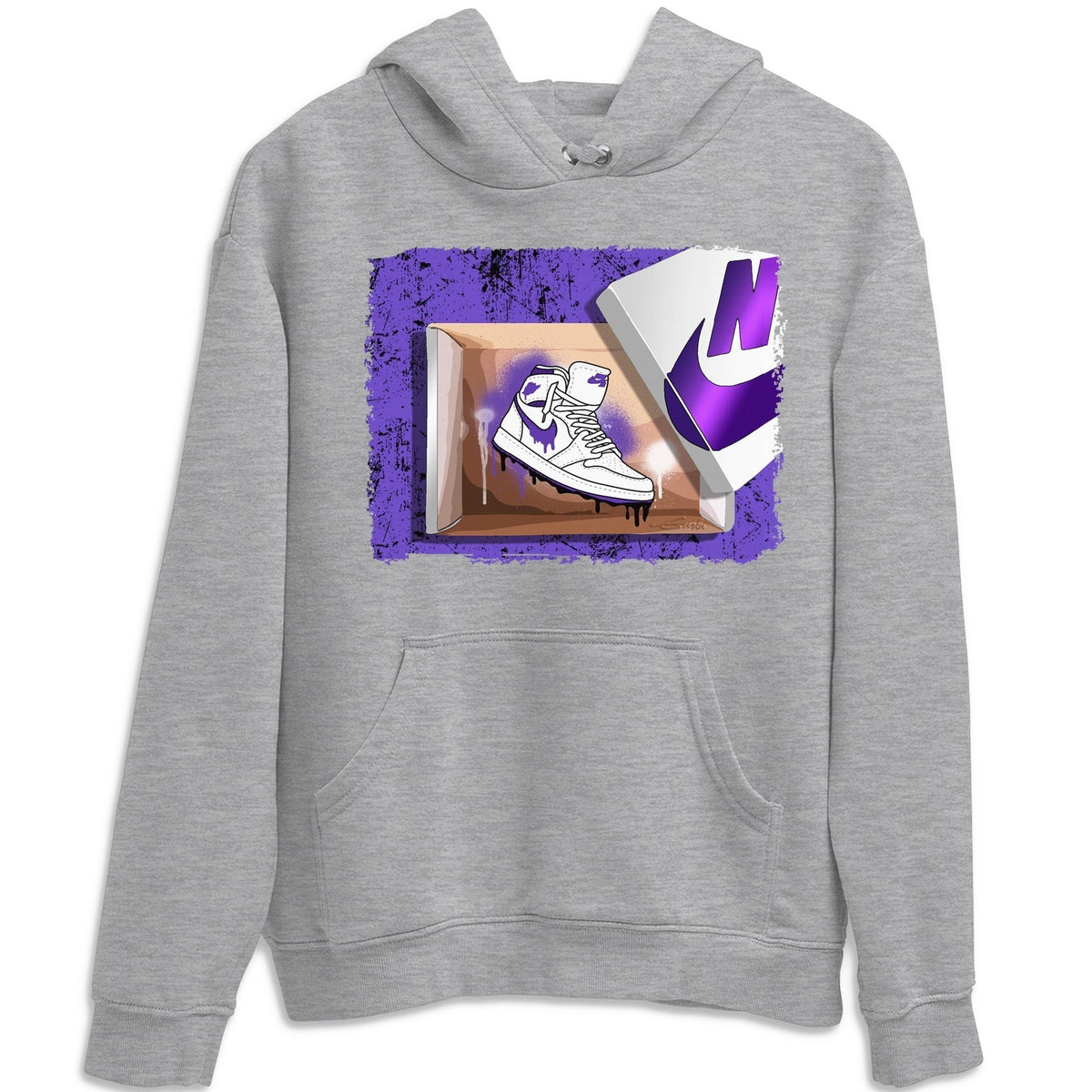 Jordan 1 WMNS Court Purple Shirt To Match Jordans New Kicks Sneaker Tees Jordan 1 WMNS Court Purple Drip Gear Zone Sneaker Matching Clothing Unisex Shirts