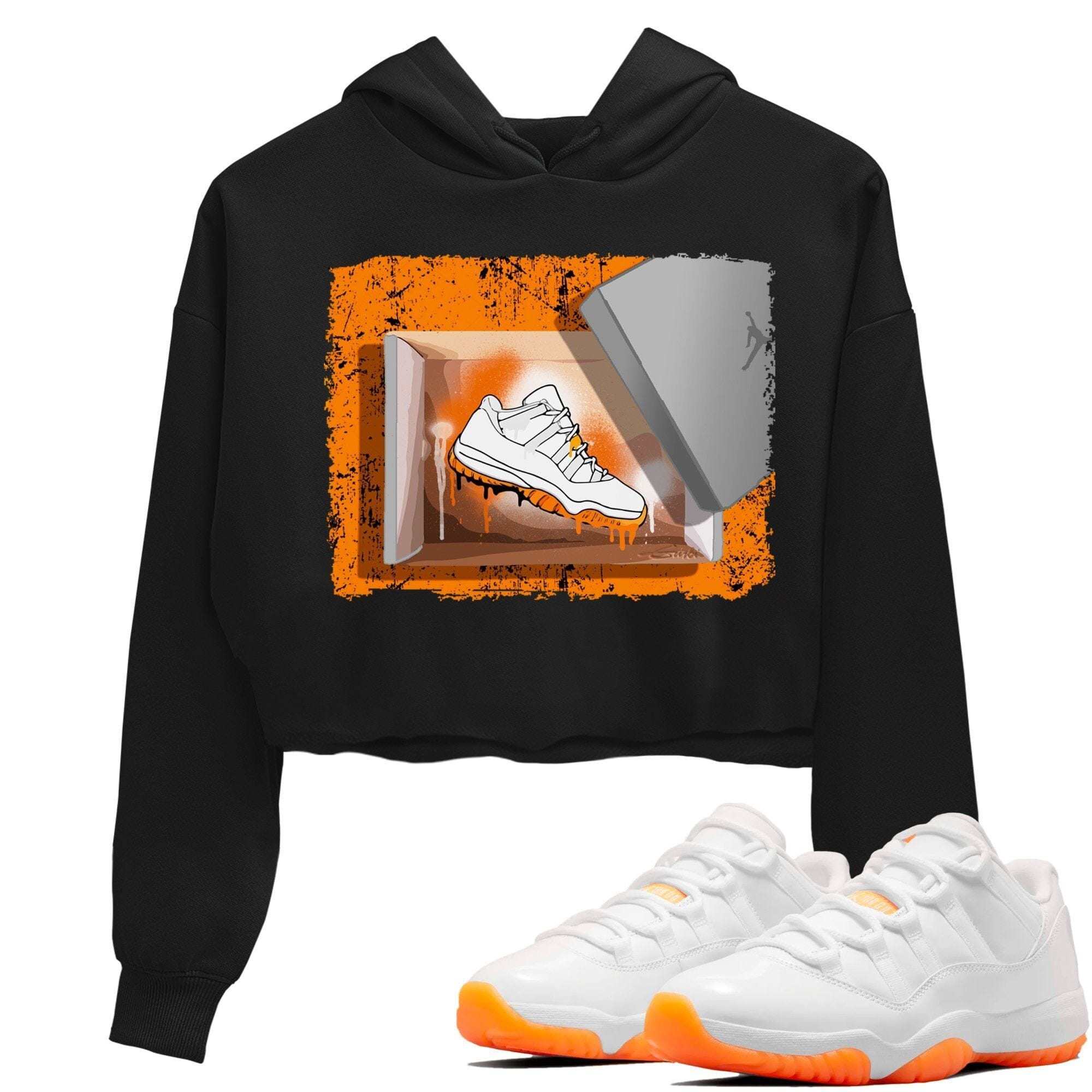 Jordan 11 Citrus Sneaker Matching T-Shirt New Kicks Sneaker Tees Jordan 11 Citrus Sneaker Release Tees Women's Shirts