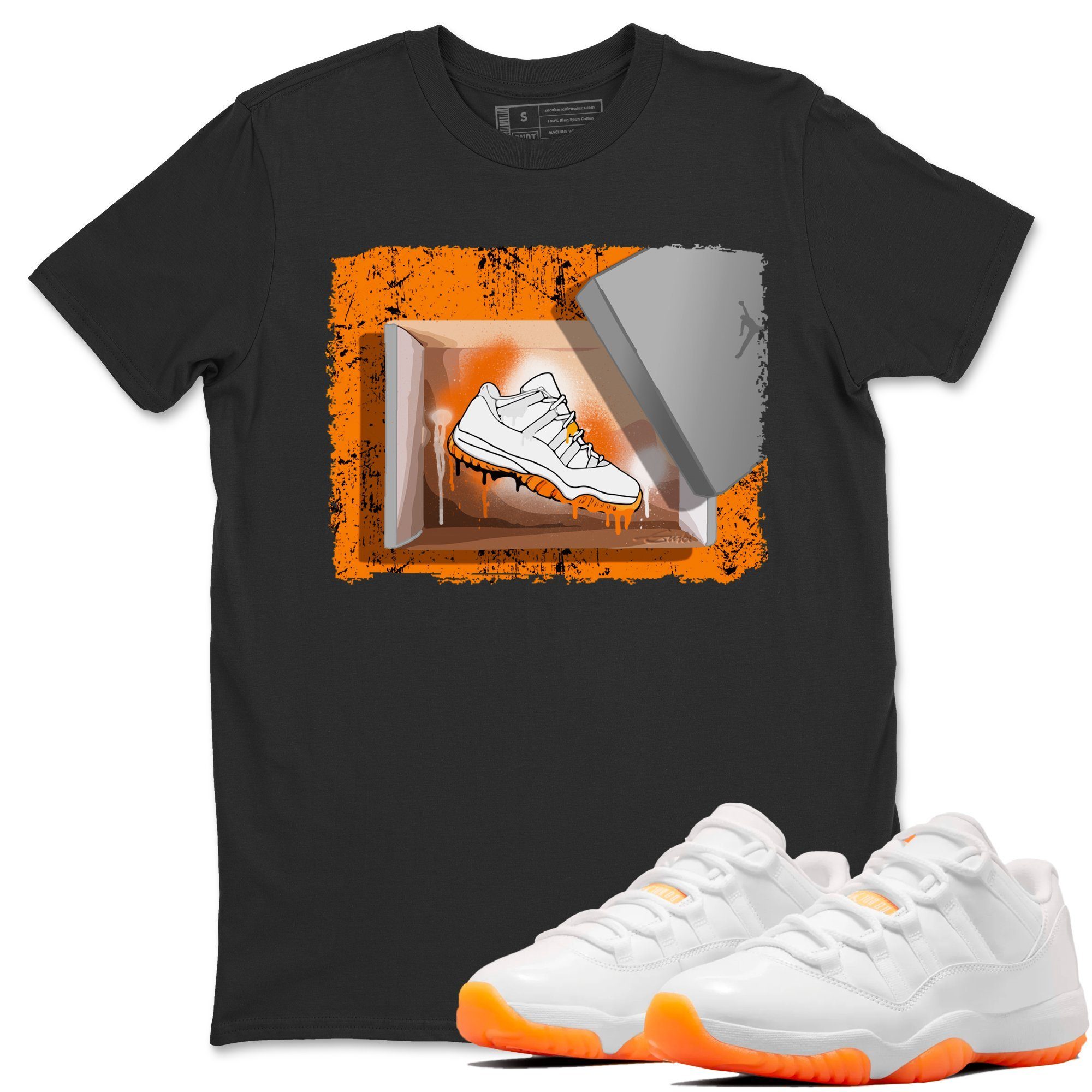 Jordan 11 Citrus Shirt To Match Jordans New Kicks Sneaker Tees Jordan 11 Citrus Drip Gear Zone Sneaker Matching Clothing Unisex Shirts