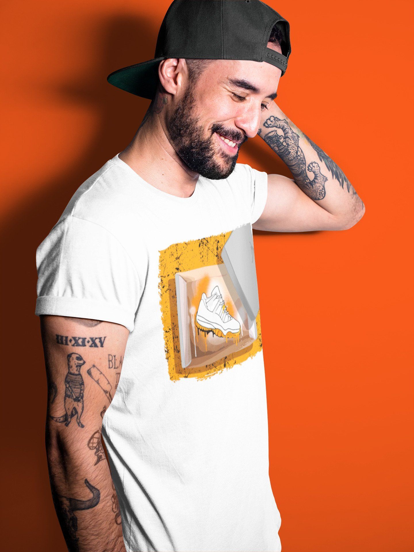 Jordan 11 Citrus Shirt To Match Jordans New Kicks Sneaker Tees Jordan 11 Citrus Drip Gear Zone Sneaker Matching Clothing Unisex Shirts