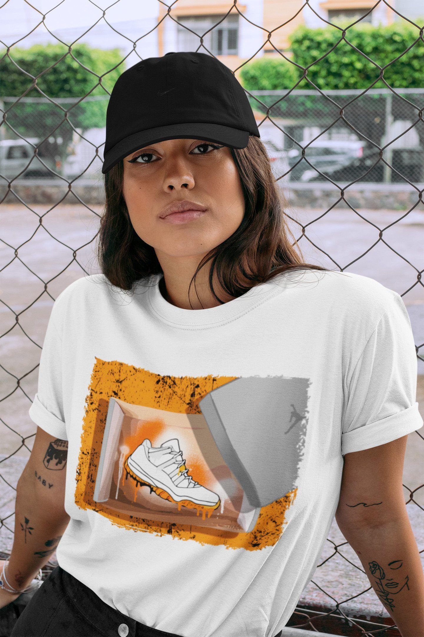 Jordan 11 Citrus Shirt To Match Jordans New Kicks Sneaker Tees Jordan 11 Citrus Drip Gear Zone Sneaker Matching Clothing Unisex Shirts