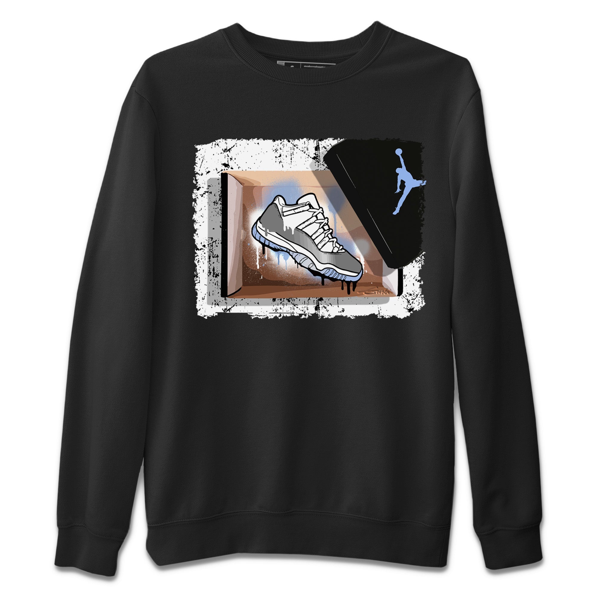 Air Jordan 11 White Cement Sneaker Match Tees New Kicks Streetwear Sneaker Shirt Jordan 11 Retro White Cement Sneaker Release Tees Unisex Shirts Black 2