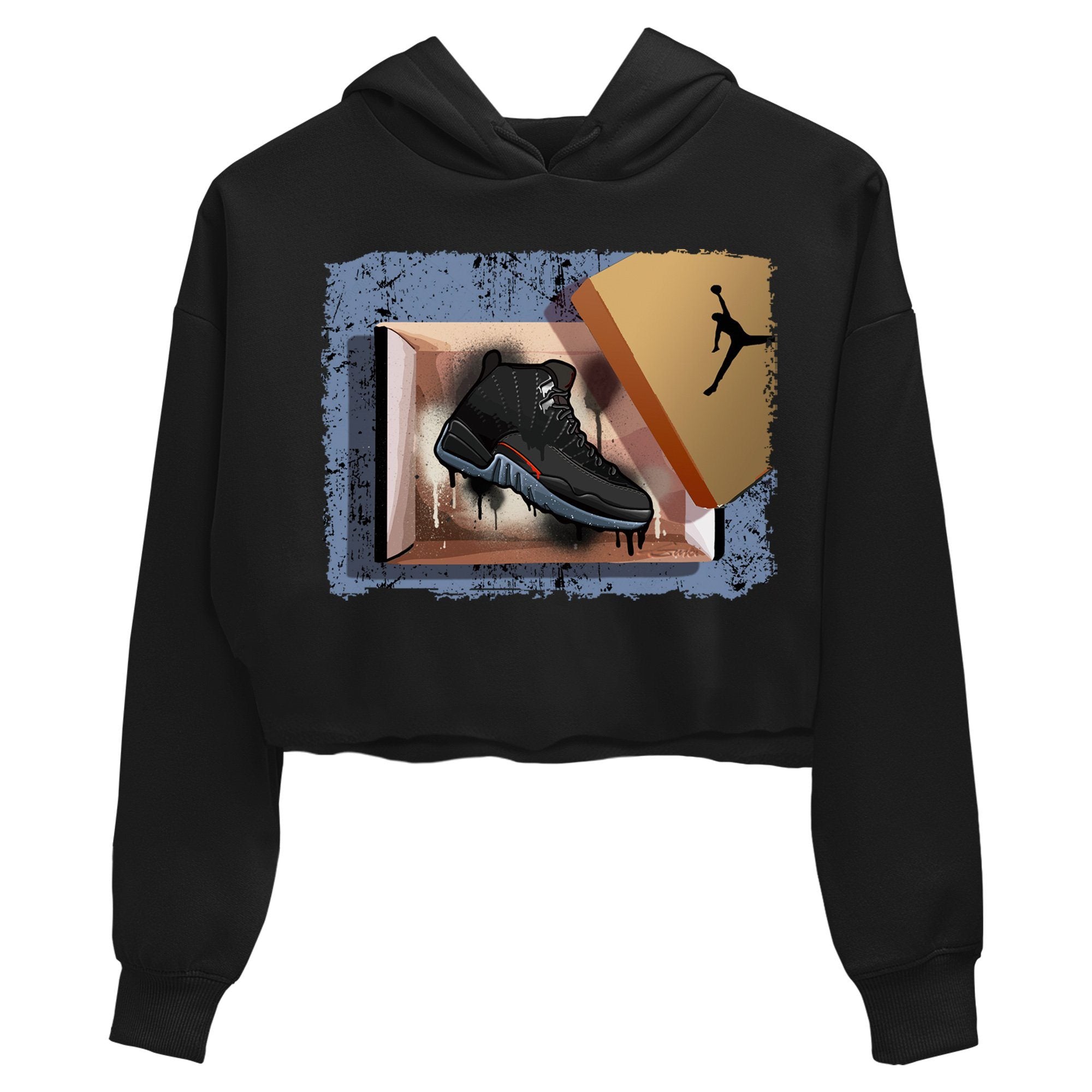 Jordan 12 Grind Sneaker Matching T-Shirt New Kicks Sneaker Tees Jordan 12 Grind Sneaker Release Tees Women's Shirts