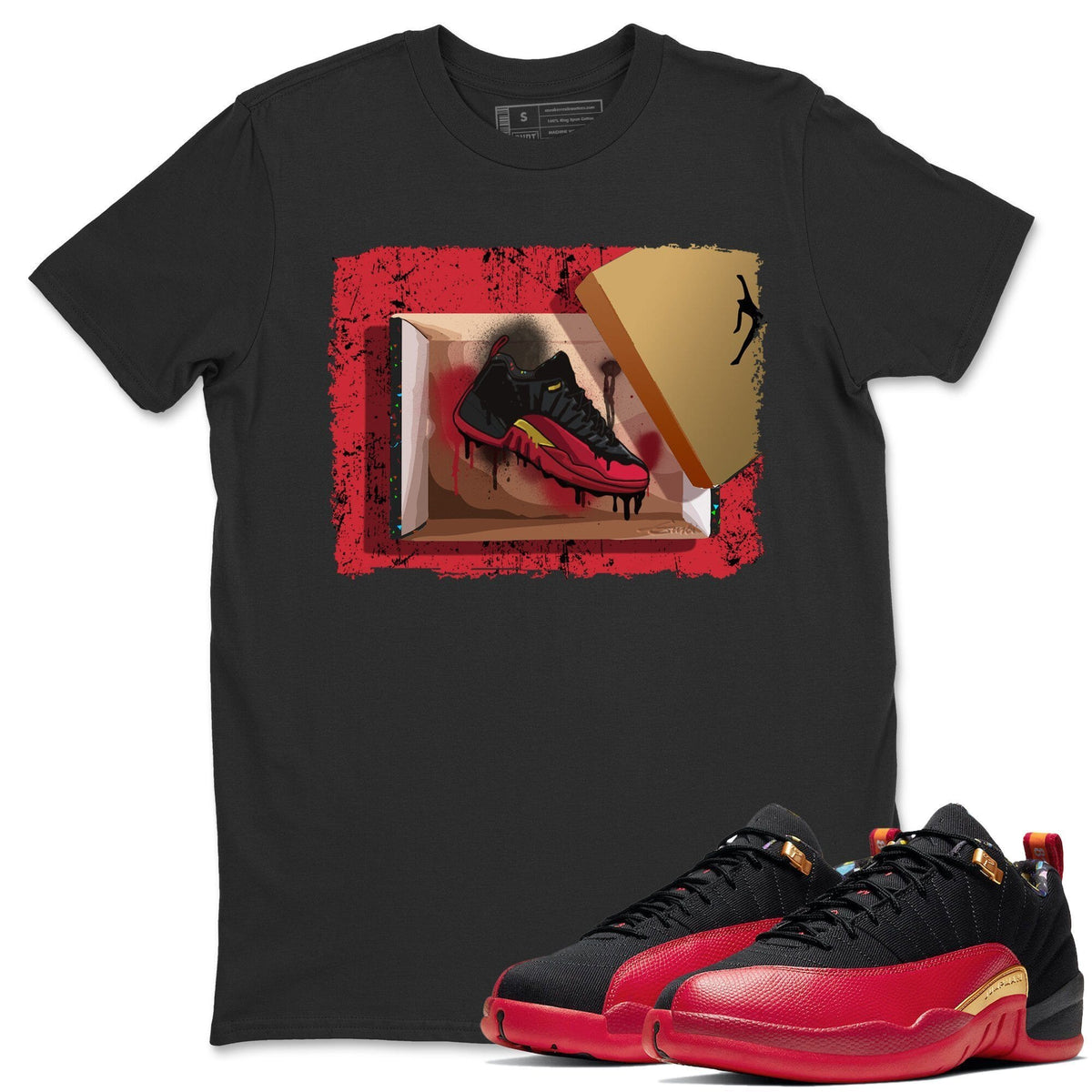Jordan 12 Super Bowl Shirt To Match Jordans New Kicks Sneaker Tees Jordan 12 Super Bowl Drip Gear Zone Sneaker Matching Clothing Unisex Shirts