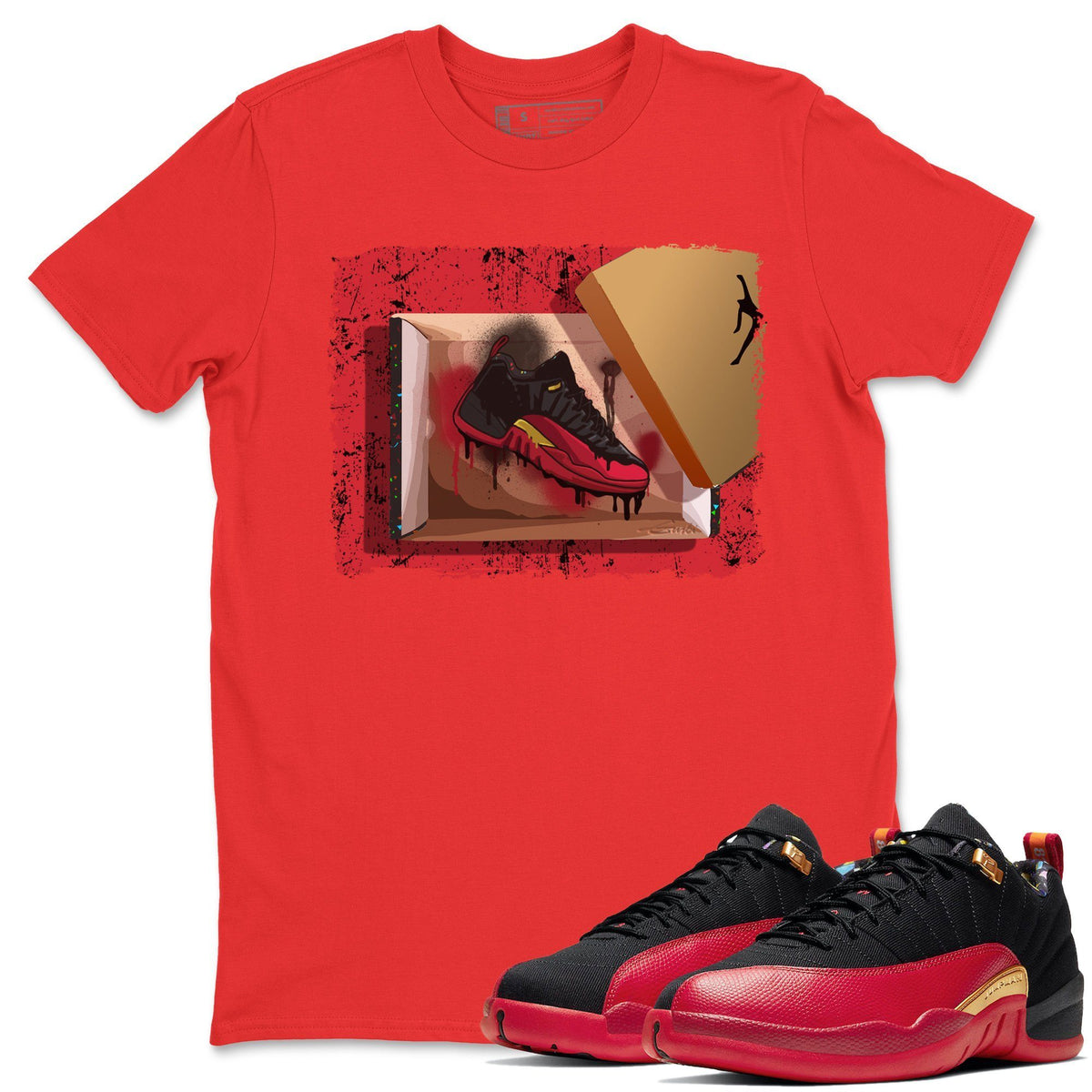 Jordan 12 Super Bowl Shirt To Match Jordans New Kicks Sneaker Tees Jordan 12 Super Bowl Drip Gear Zone Sneaker Matching Clothing Unisex Shirts