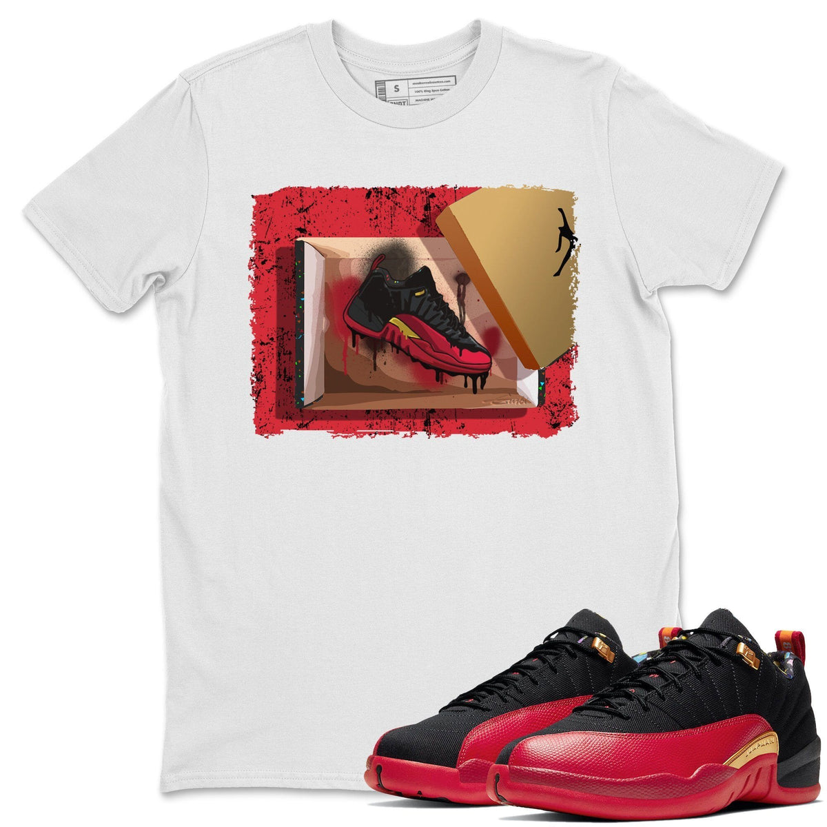 Jordan 12 Super Bowl Shirt To Match Jordans New Kicks Sneaker Tees Jordan 12 Super Bowl Drip Gear Zone Sneaker Matching Clothing Unisex Shirts