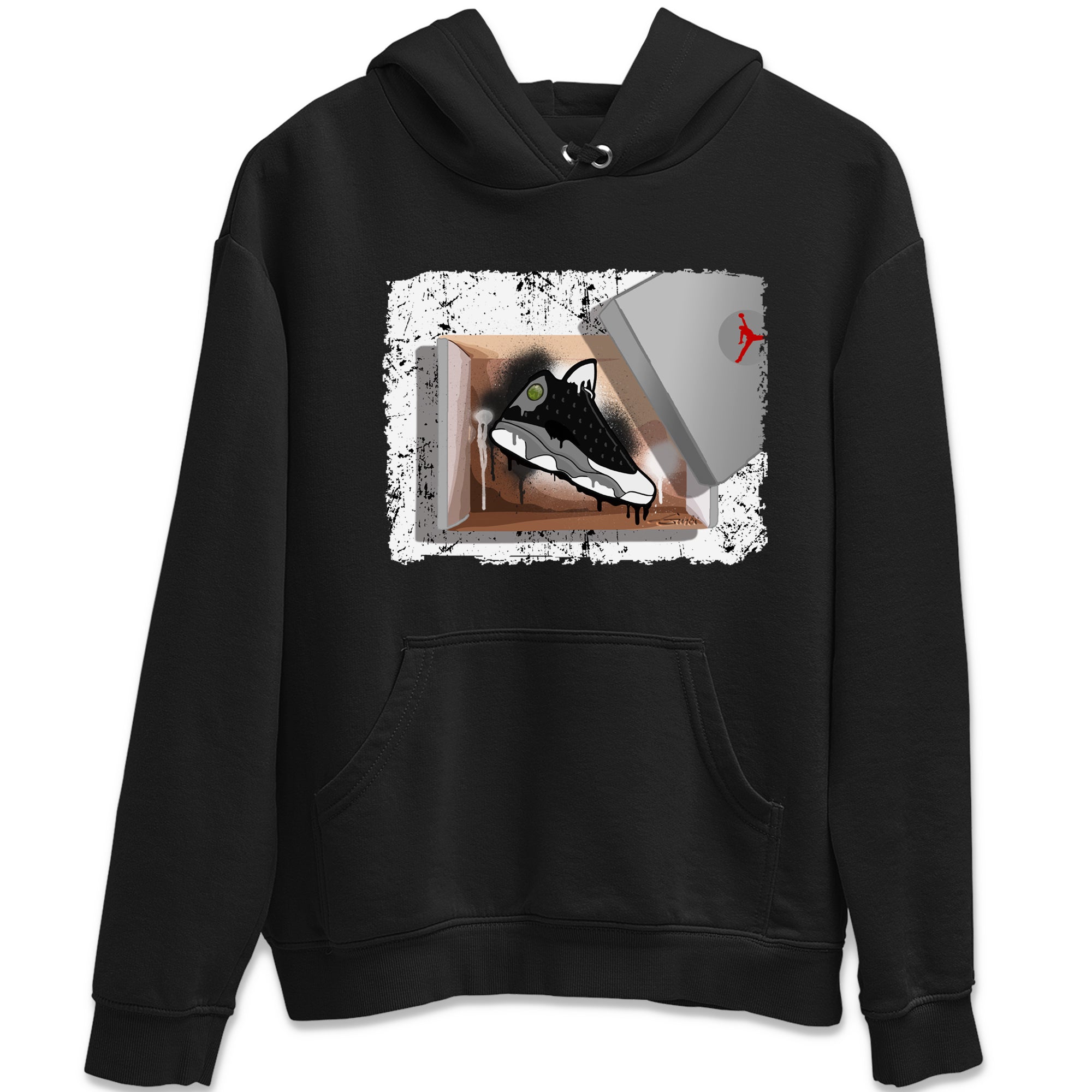 Air Jordan 13 Black Flint Sneaker Match Tees New Kicks Streetwear Sneaker Shirt Air Jordan 13 Retro Black Flint Tee Unisex Shirts Black 2