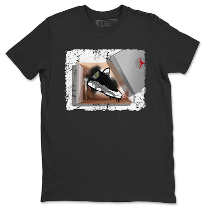 Air Jordan 13 Black Flint Sneaker Match Tees New Kicks Streetwear Sneaker Shirt Air Jordan 13 Retro Black Flint Tee Unisex Shirts Black 2