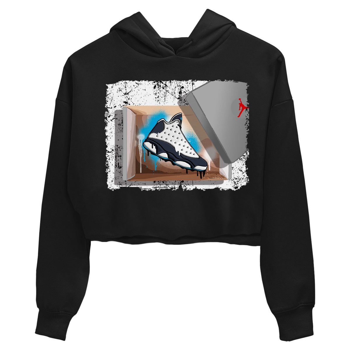 Jordan 13 Obsidian Sneaker Matching T-Shirt New Kicks Sneaker Tees Jordan 13 Obsidian Sneaker Release Tees Women's Shirts