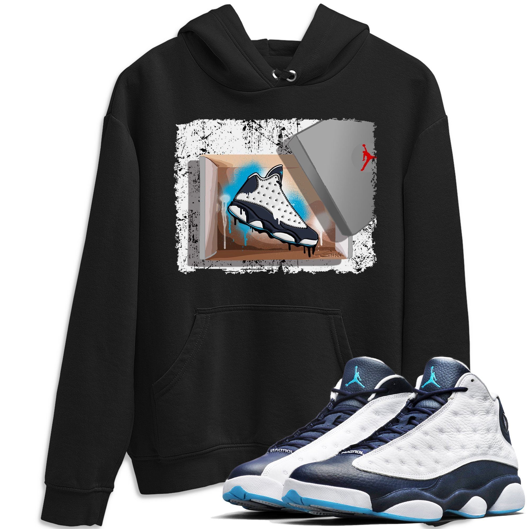 Jordan 13 Obsidian Shirt To Match Jordans New Kicks Sneaker Tees Jordan 13 Obsidian Drip Gear Zone Sneaker Matching Clothing Unisex Shirts