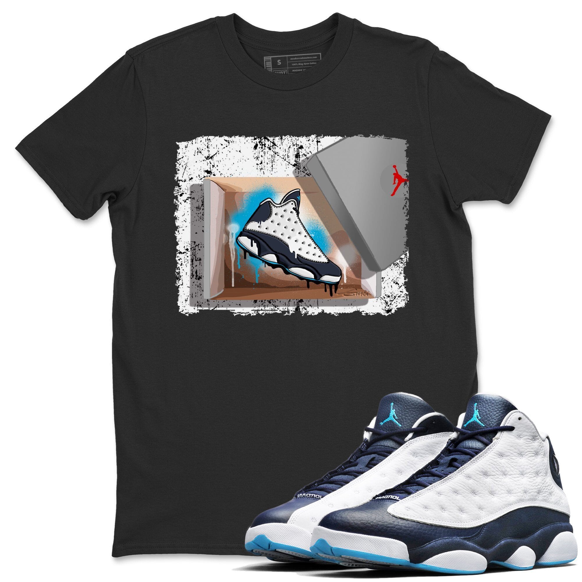Jordan 13 Obsidian Shirt To Match Jordans New Kicks Sneaker Tees Jordan 13 Obsidian Drip Gear Zone Sneaker Matching Clothing Unisex Shirts