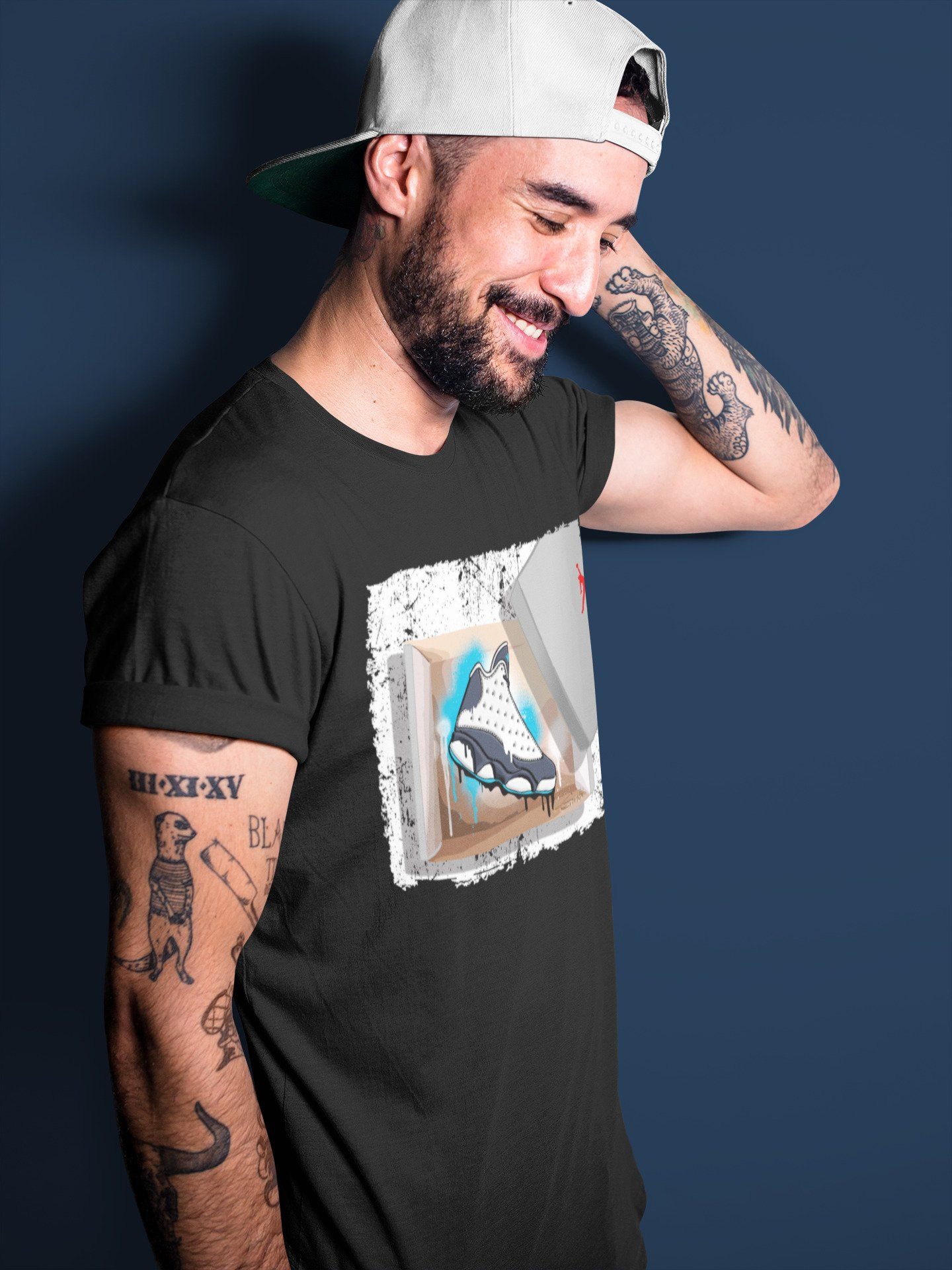 Jordan 13 Obsidian Shirt To Match Jordans New Kicks Sneaker Tees Jordan 13 Obsidian Drip Gear Zone Sneaker Matching Clothing Unisex Shirts