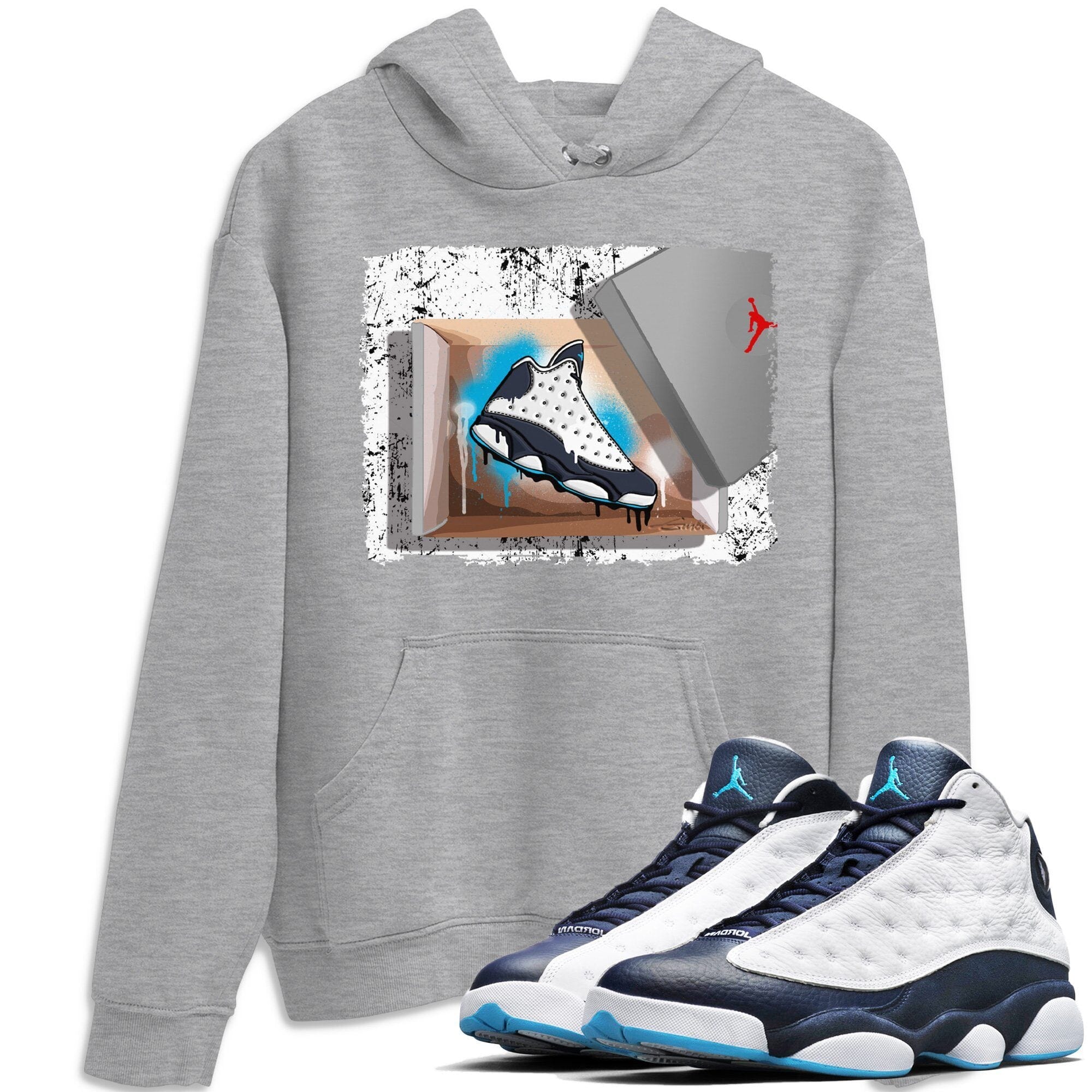 Jordan 13 Obsidian Shirt To Match Jordans New Kicks Sneaker Tees Jordan 13 Obsidian Drip Gear Zone Sneaker Matching Clothing Unisex Shirts