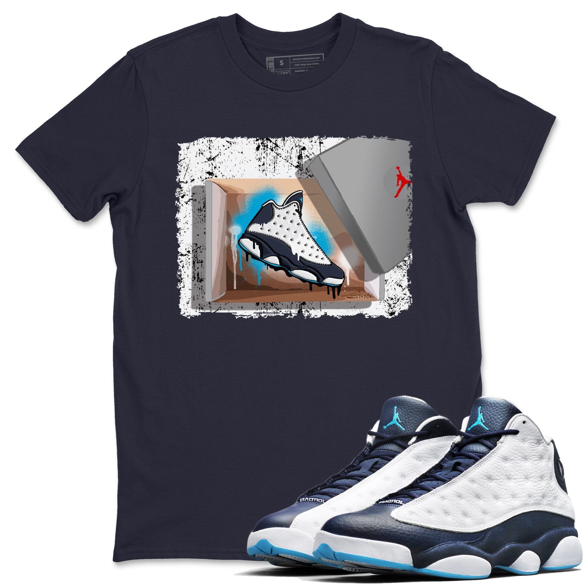 Jordan 13 Obsidian Shirt To Match Jordans New Kicks Sneaker Tees Jordan 13 Obsidian Drip Gear Zone Sneaker Matching Clothing Unisex Shirts