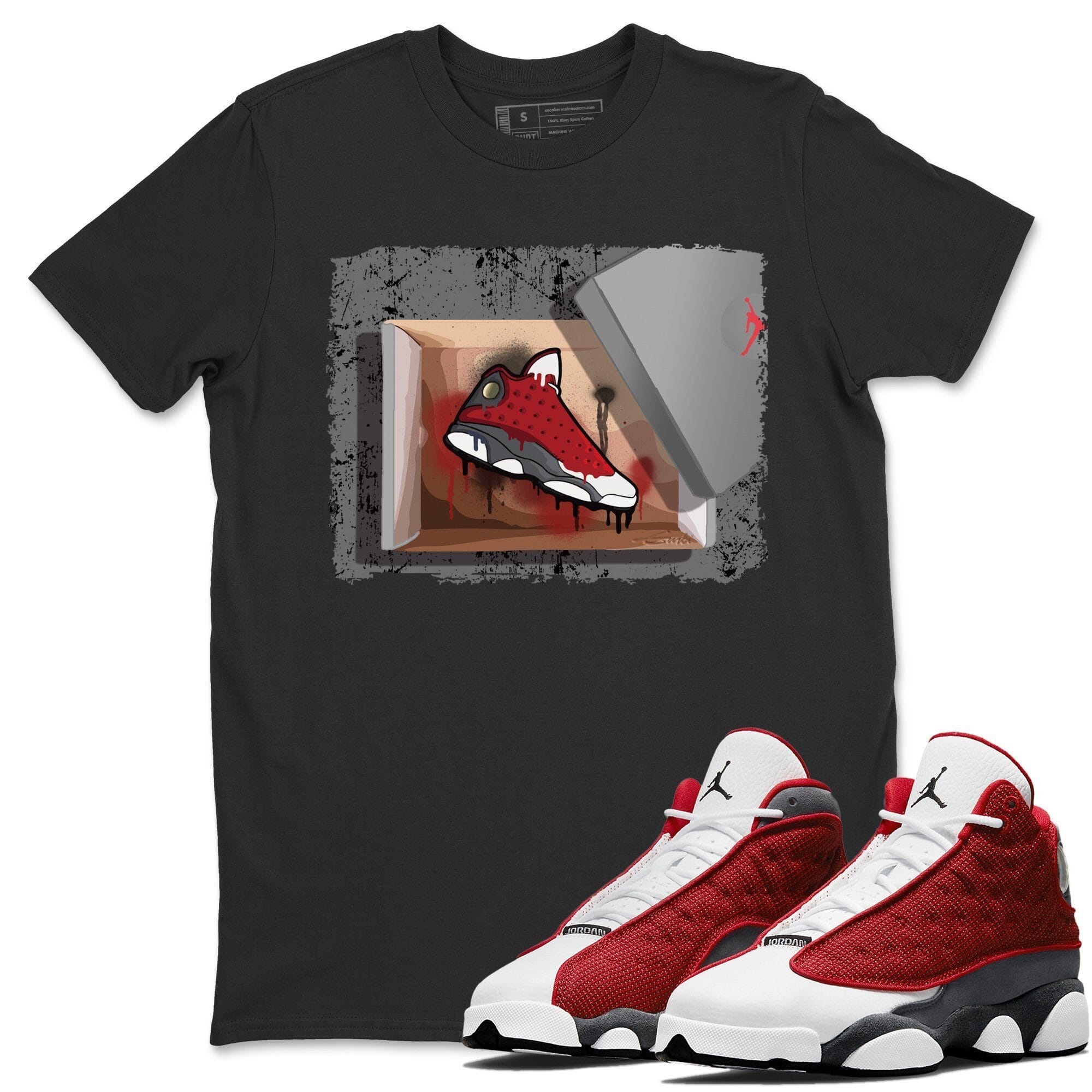 Jordan 13 Red Flint Shirt To Match Jordans New Kicks Sneaker Tees Jordan 13 Red Flint Drip Gear Zone Sneaker Matching Clothing Unisex Shirts