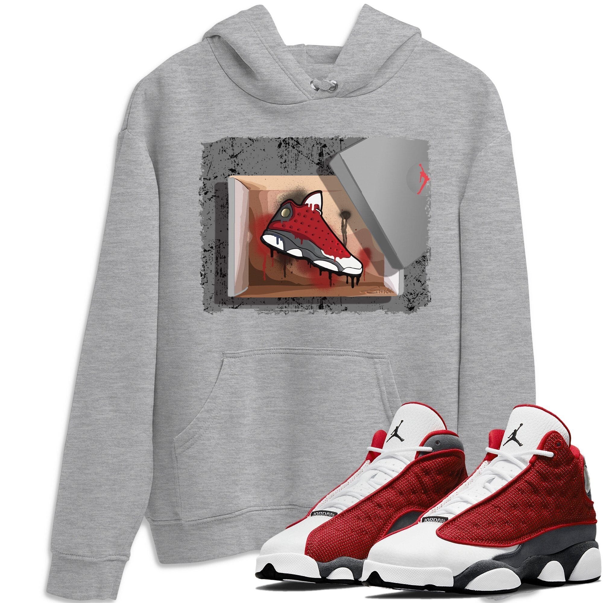 Jordan 13 Red Flint Shirt To Match Jordans New Kicks Sneaker Tees Jordan 13 Red Flint Drip Gear Zone Sneaker Matching Clothing Unisex Shirts