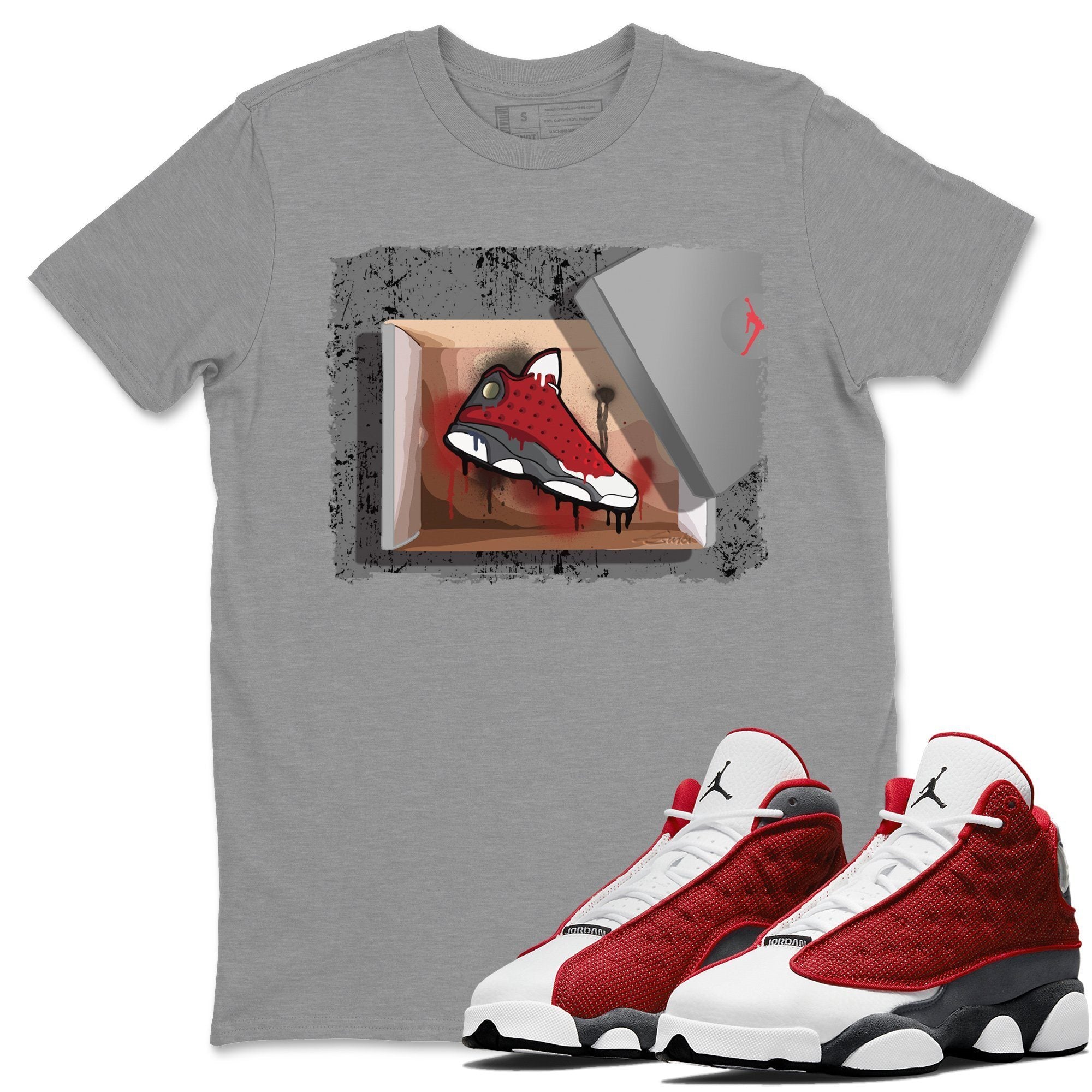 Jordan 13 Red Flint Shirt To Match Jordans New Kicks Sneaker Tees Jordan 13 Red Flint Drip Gear Zone Sneaker Matching Clothing Unisex Shirts