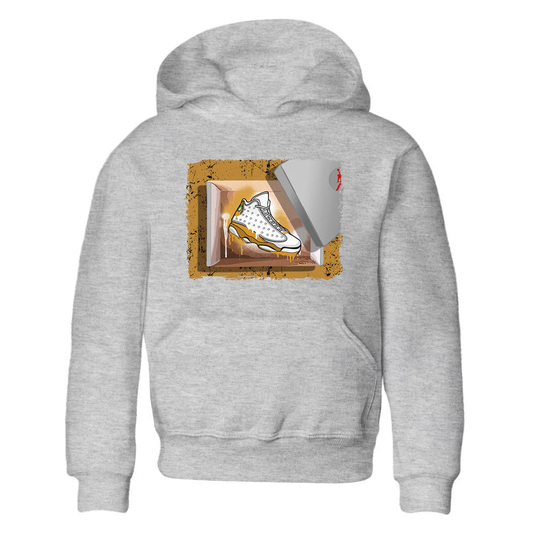 Air Jordan 13 Retro Wheat shirt to match jordans New Kicks Streetwear Sneaker Shirt Air Jordan 13 Wheat Drip Gear Zone Sneaker Matching Clothing Baby Toddler Heather Grey 2 T-Shirt